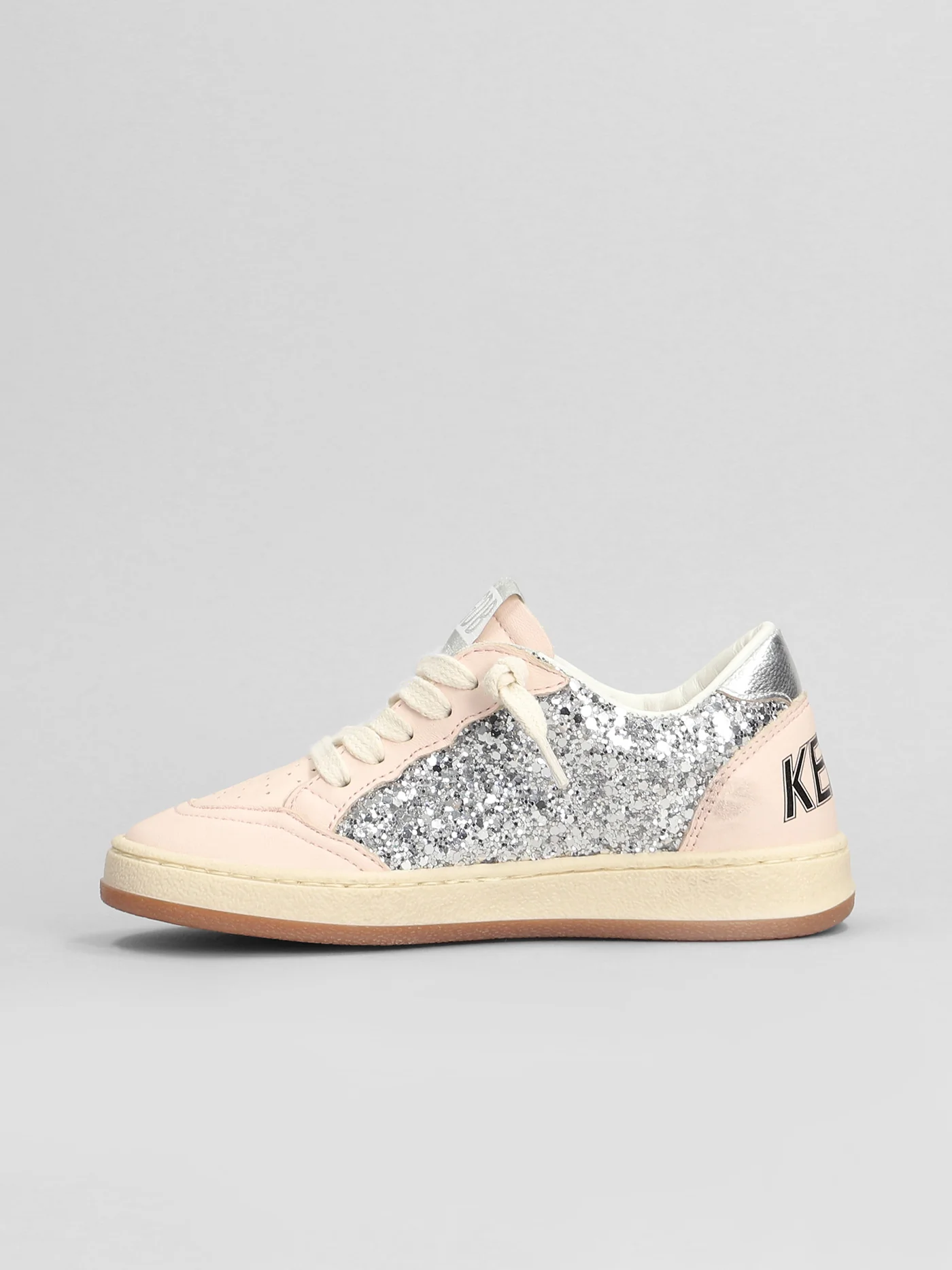 Ball Star Sneakers in rose-pink leather - Image 3