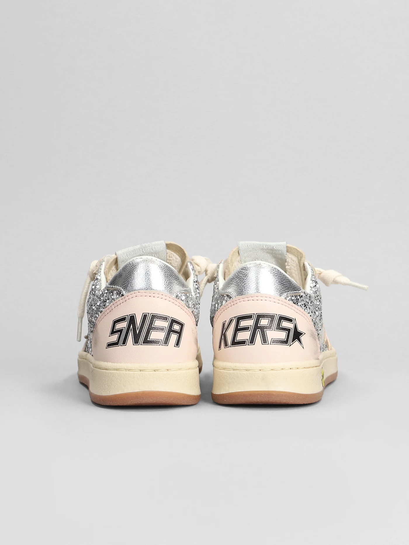 Ball Star Sneakers in rose-pink leather - Image 4