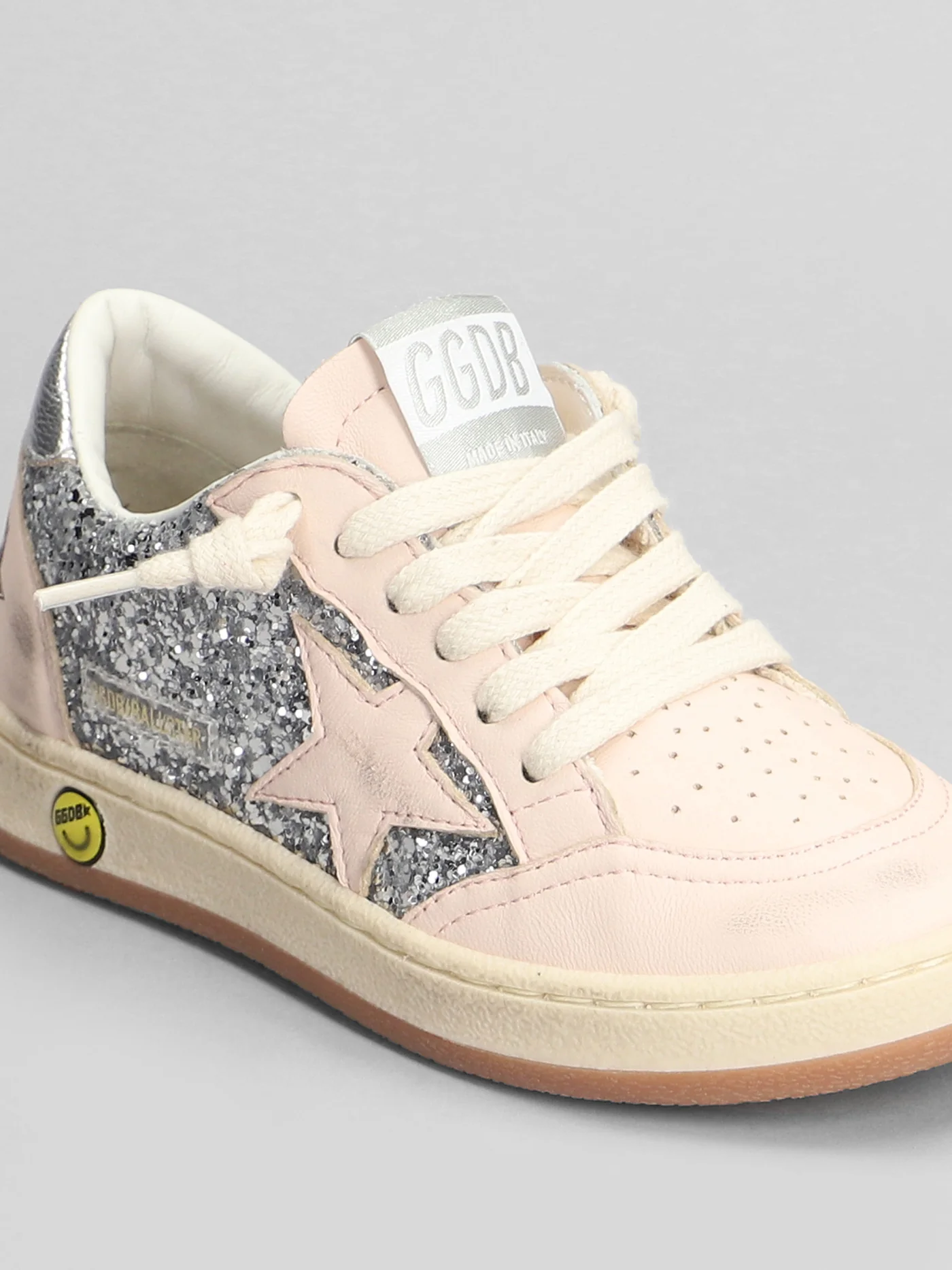 Ball Star Sneakers in rose-pink leather - Image 5