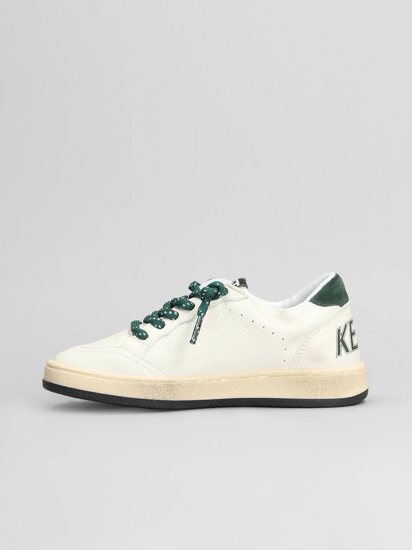 Ball Star Sneakers in white leather - Image 3