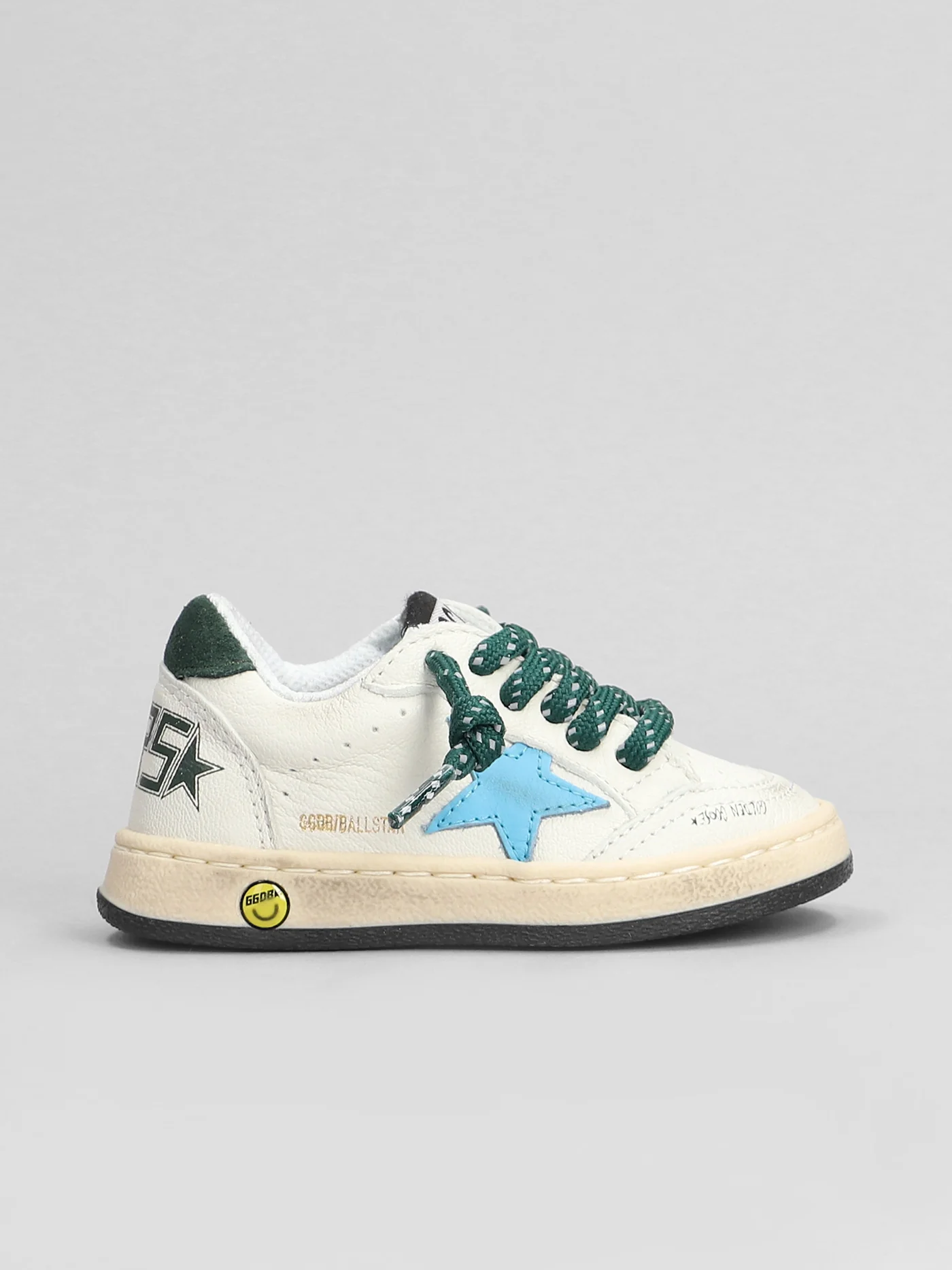 Ball Star Sneakers in white leather - Image 21