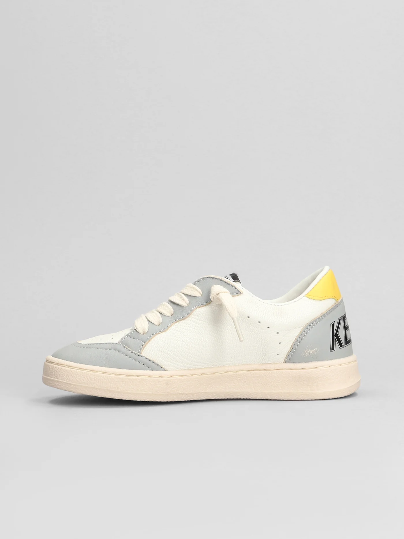 Ball Star Sneakers in white leather - Image 3