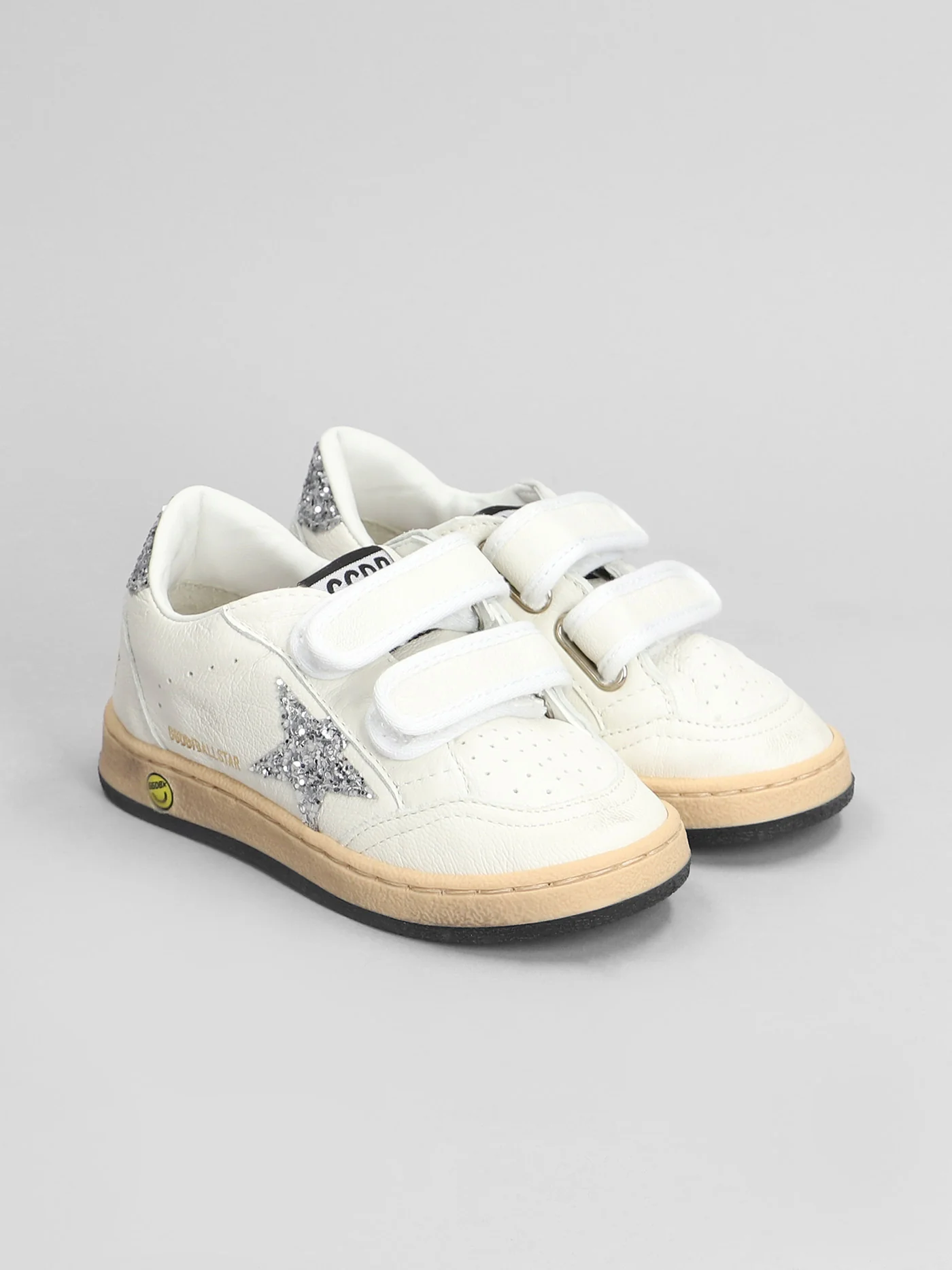 Ball Star Sneakers in white leather - Image 2