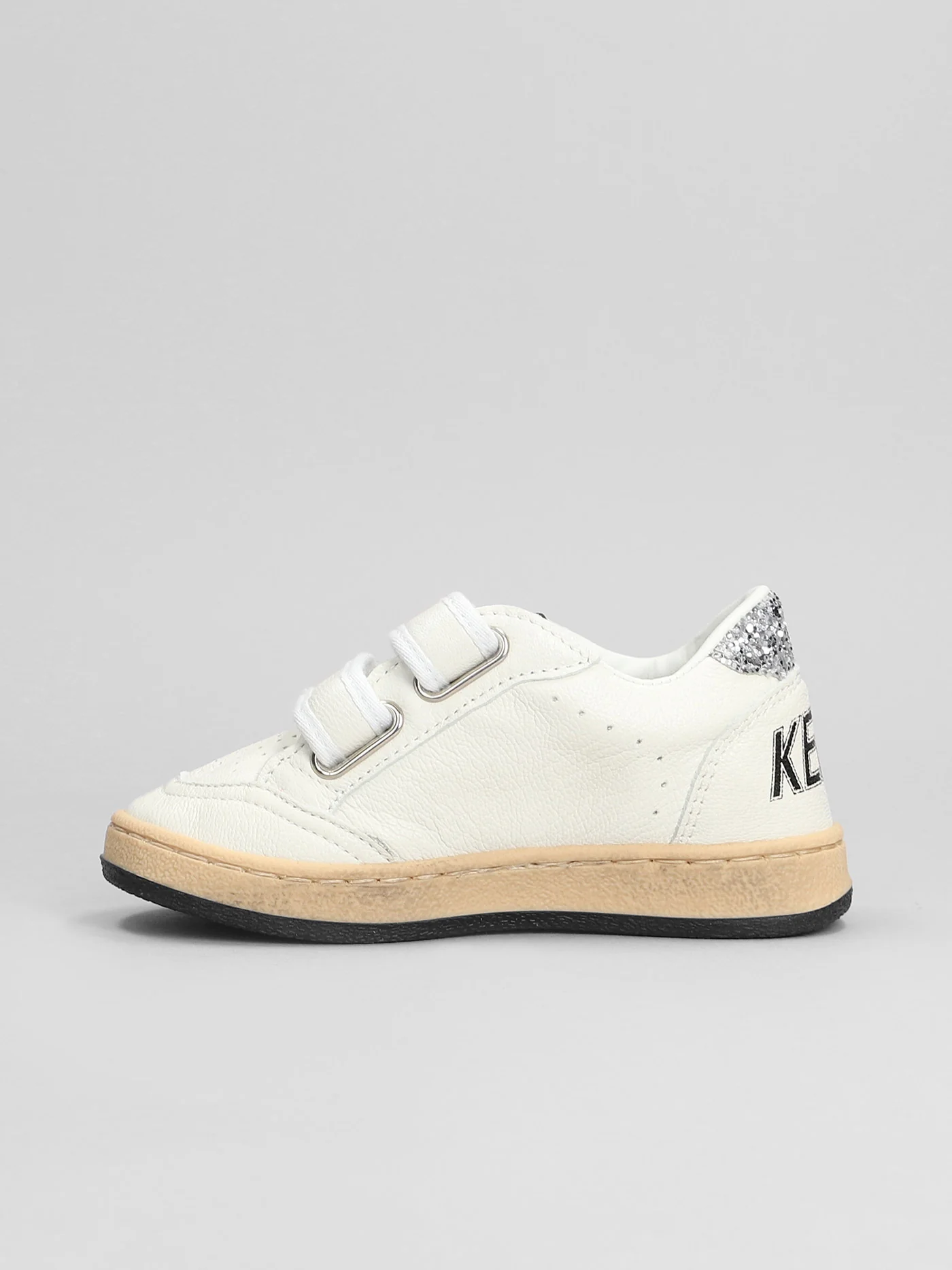 Ball Star Sneakers in white leather - Image 3