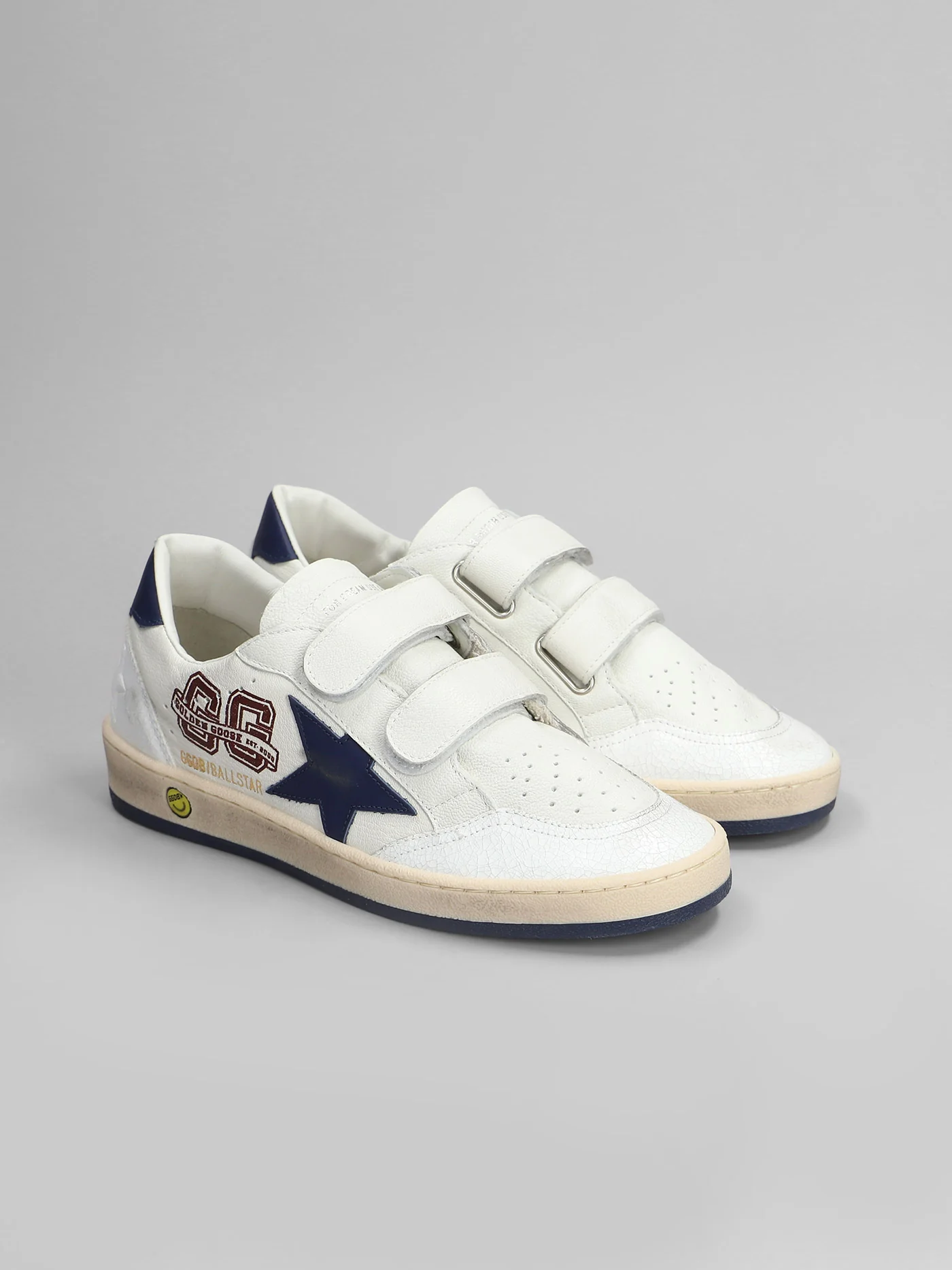 Ball Star Sneakers in white leather - Image 2
