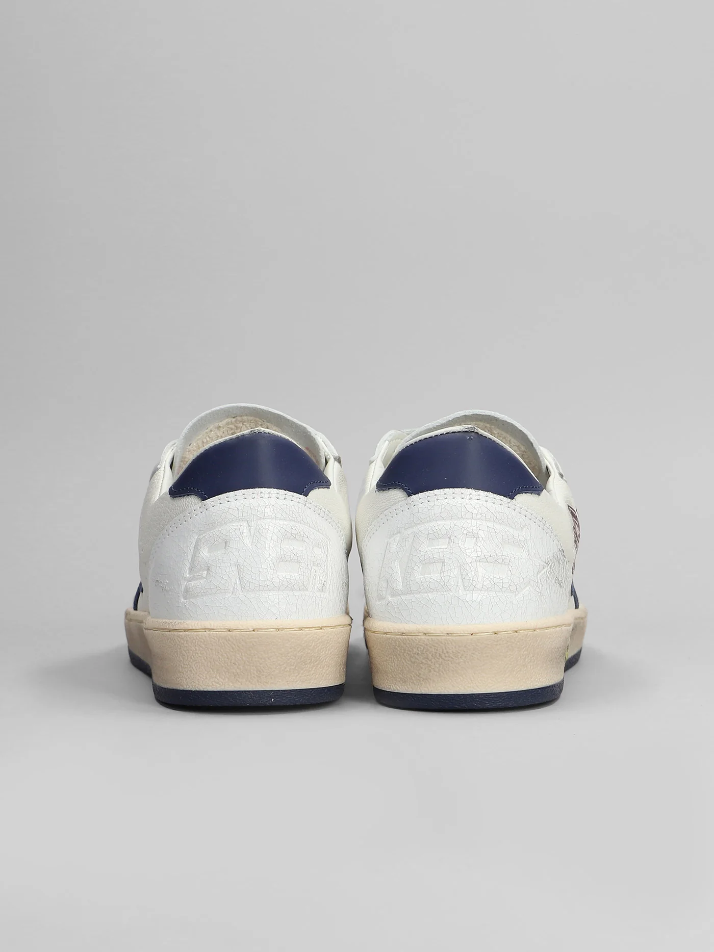 Ball Star Sneakers in white leather - Image 4