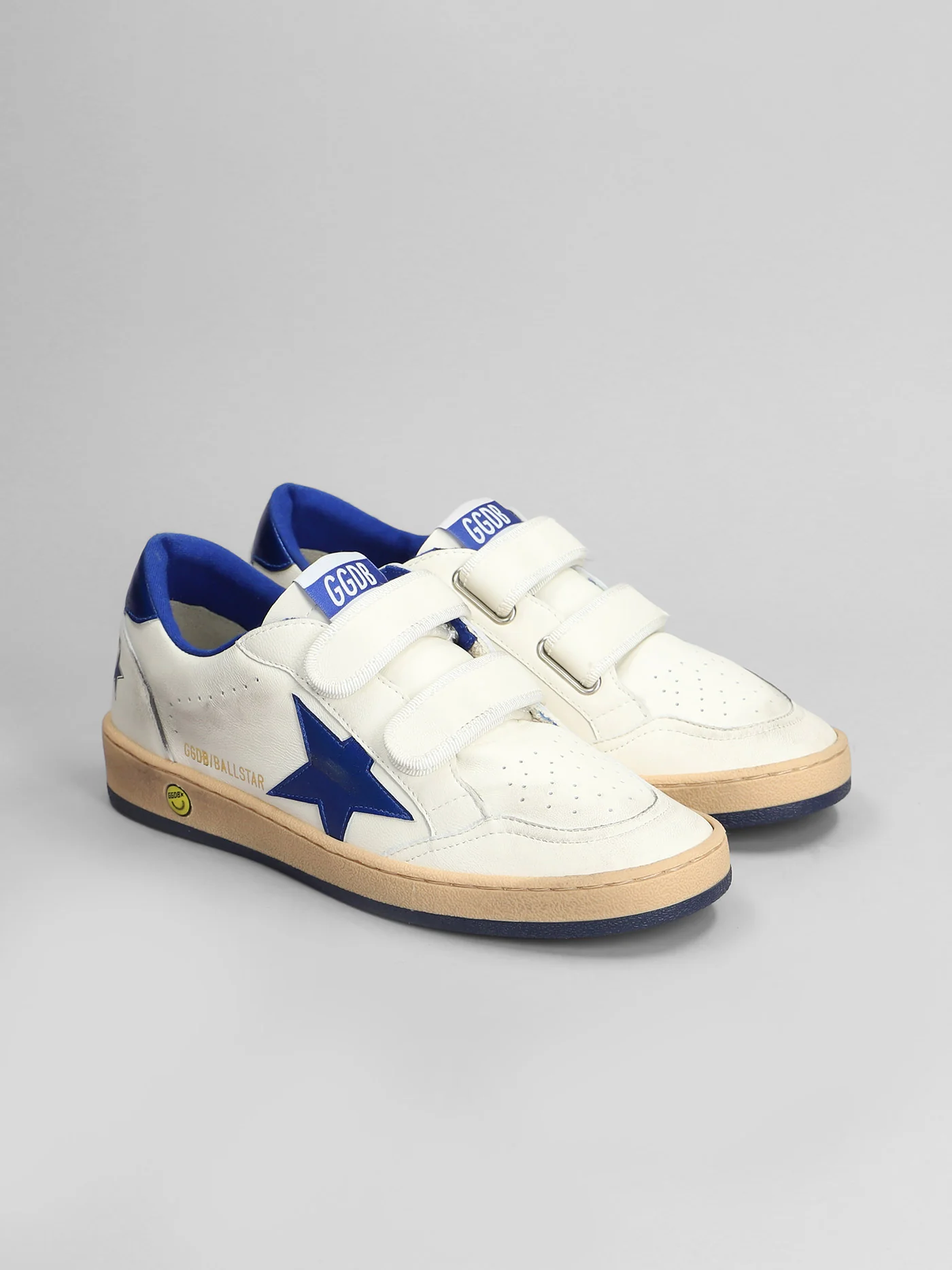 Ball Star Sneakers in white leather - Image 2