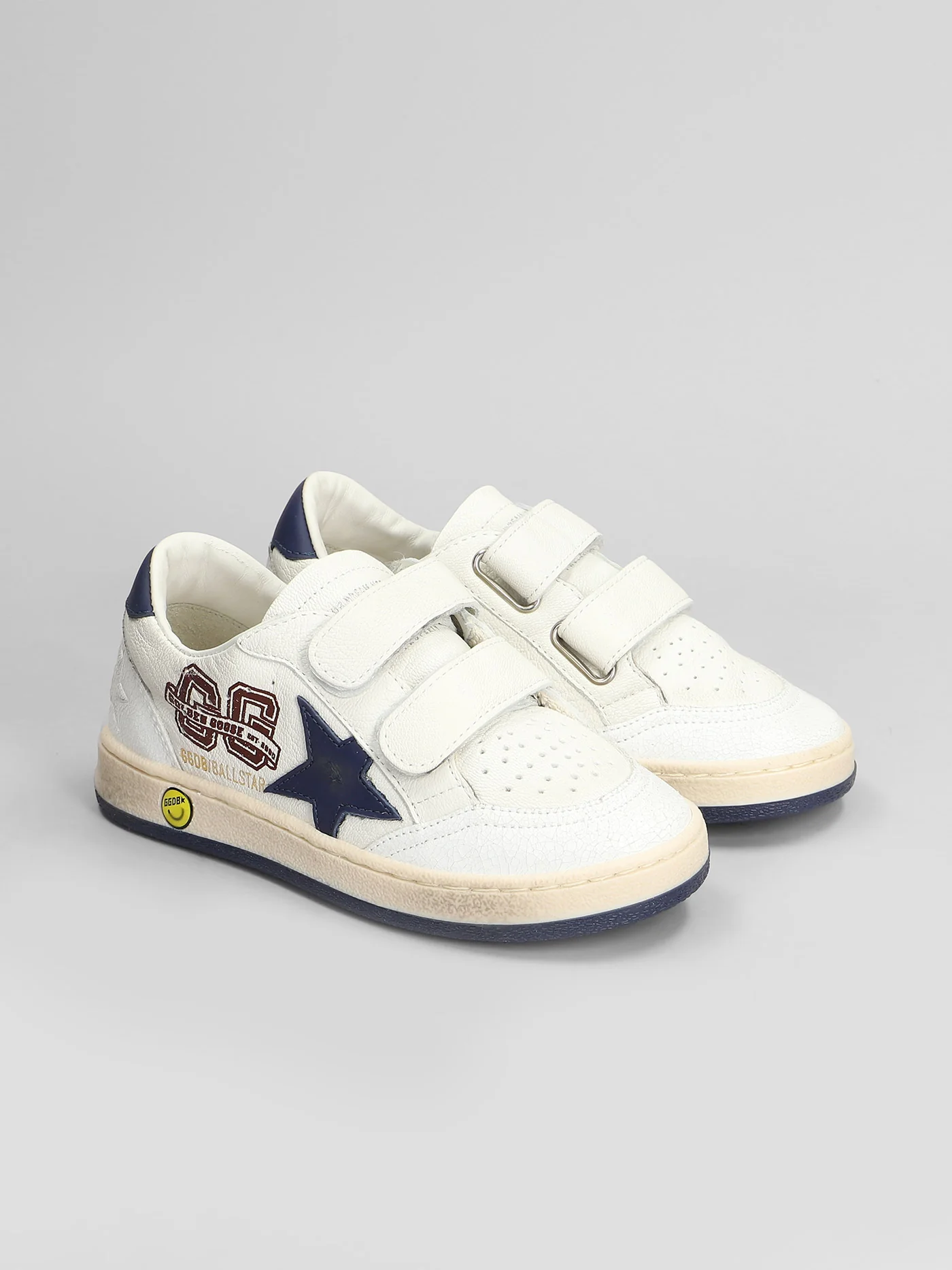 Ball Star Sneakers in white leather - Image 2