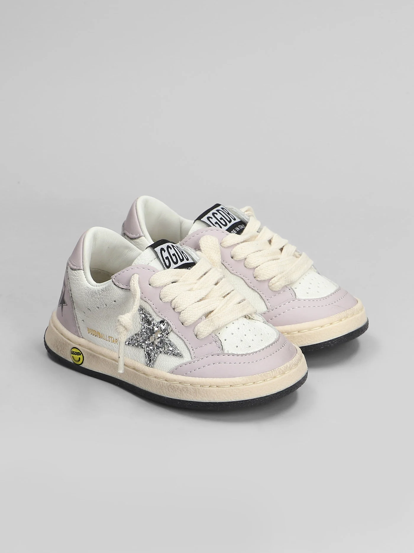 Ball Star Sneakers in white leather - Image 2