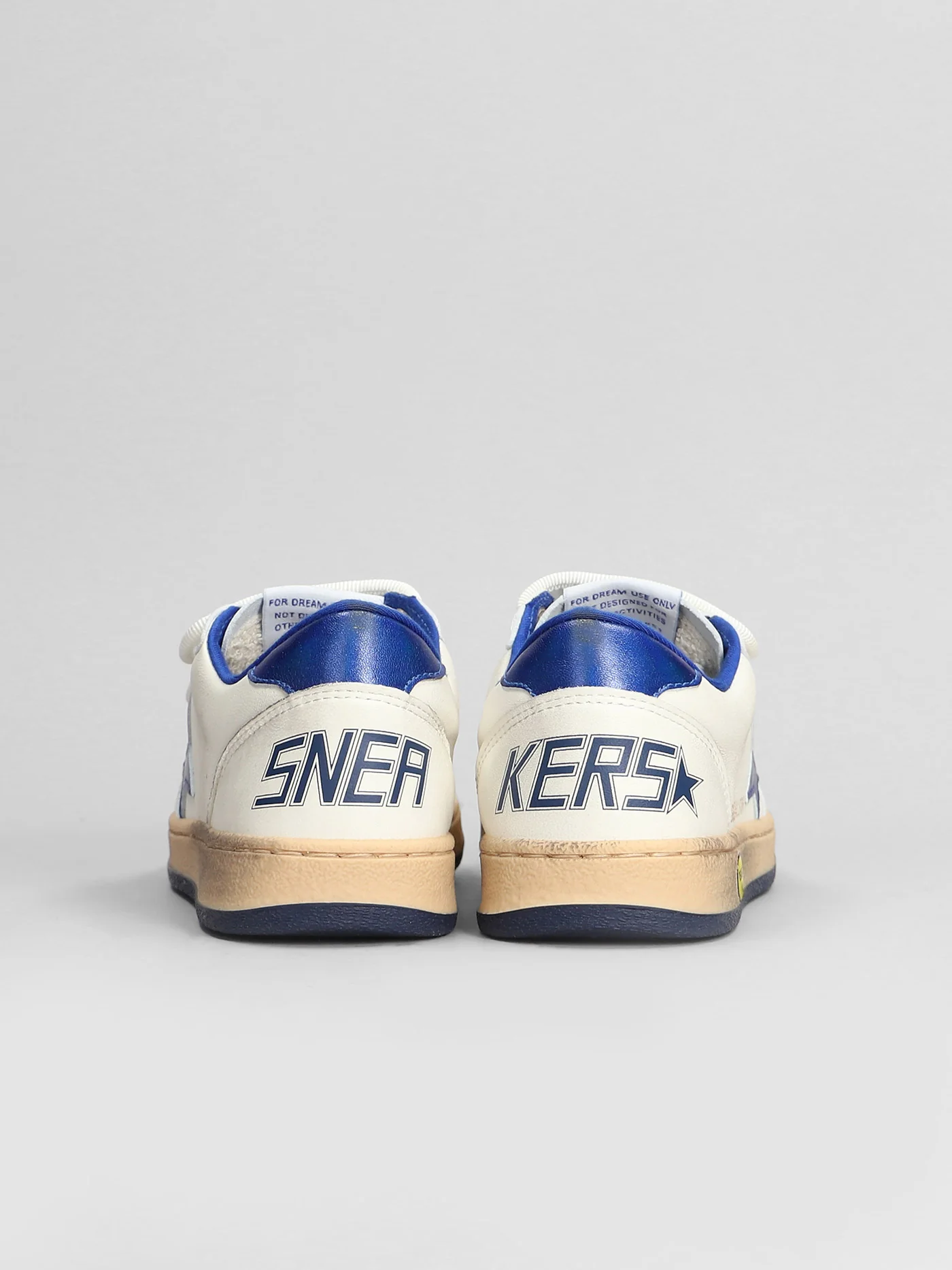 Ball Star Sneakers in white leather - Image 4