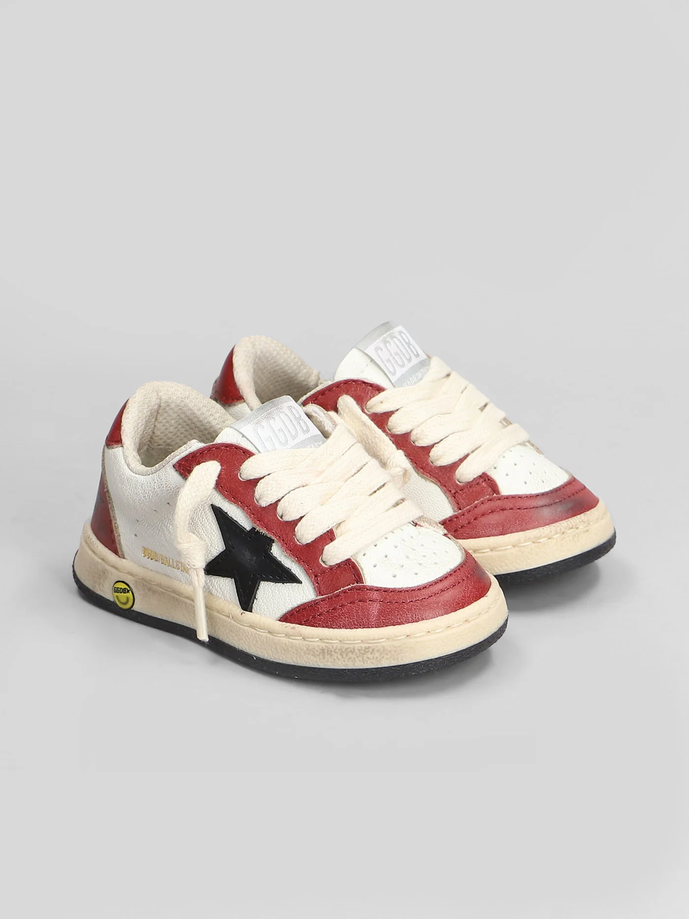 Ball Star Sneakers in white leather - Image 2