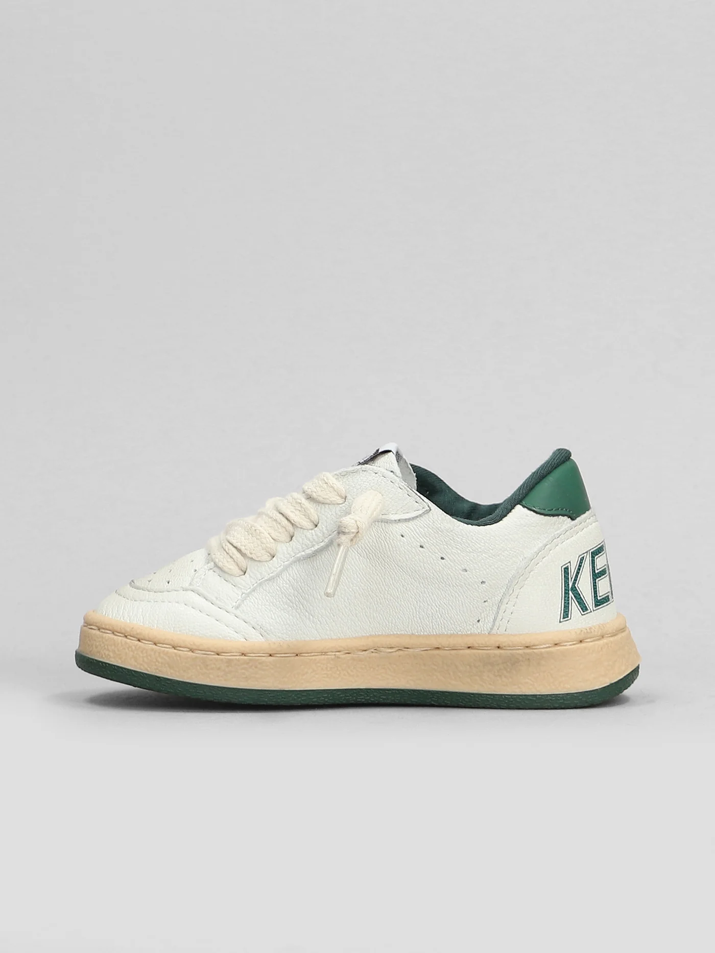 Ball Star Sneakers in white leather - Image 3