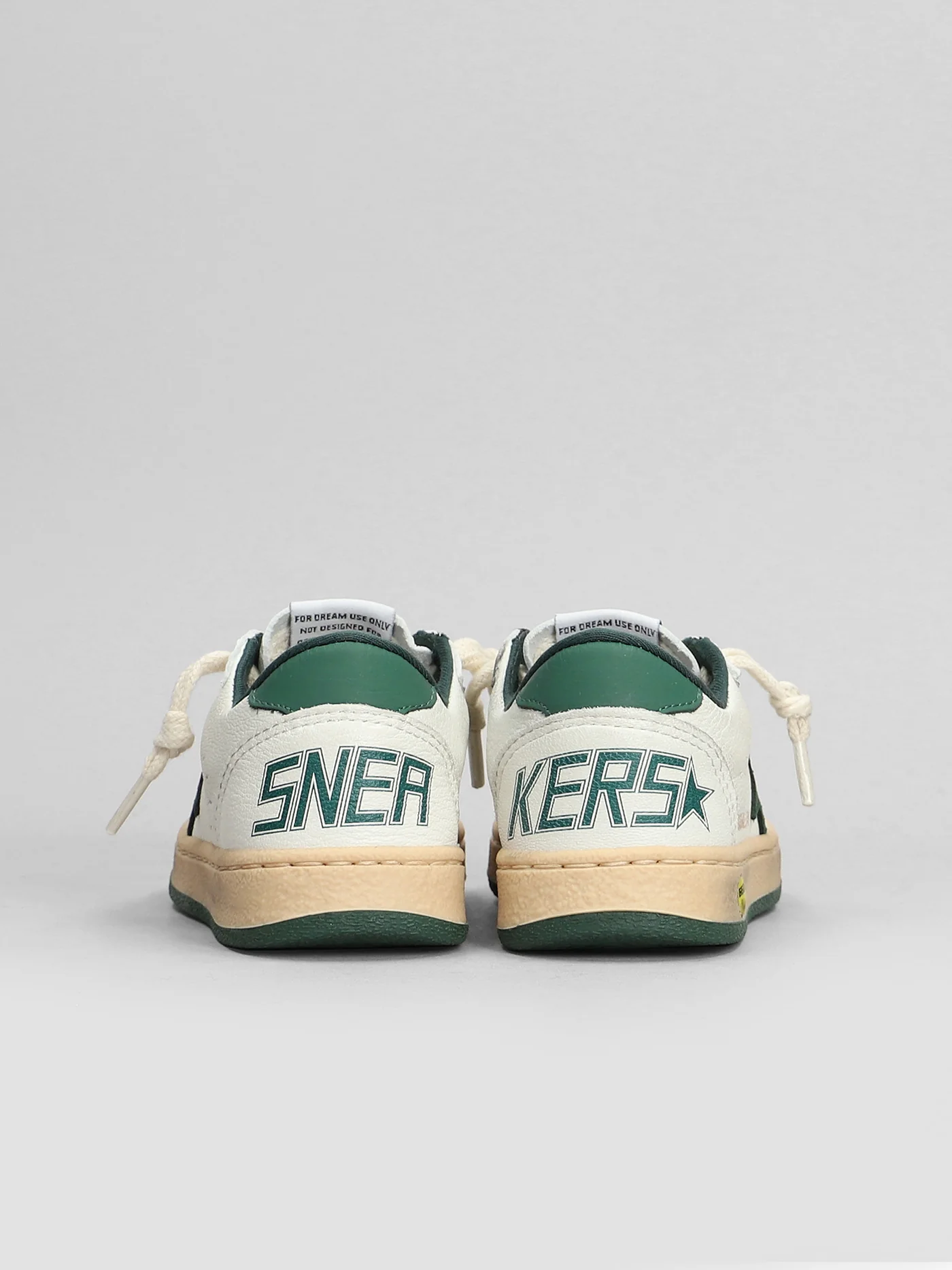 Ball Star Sneakers in white leather - Image 4