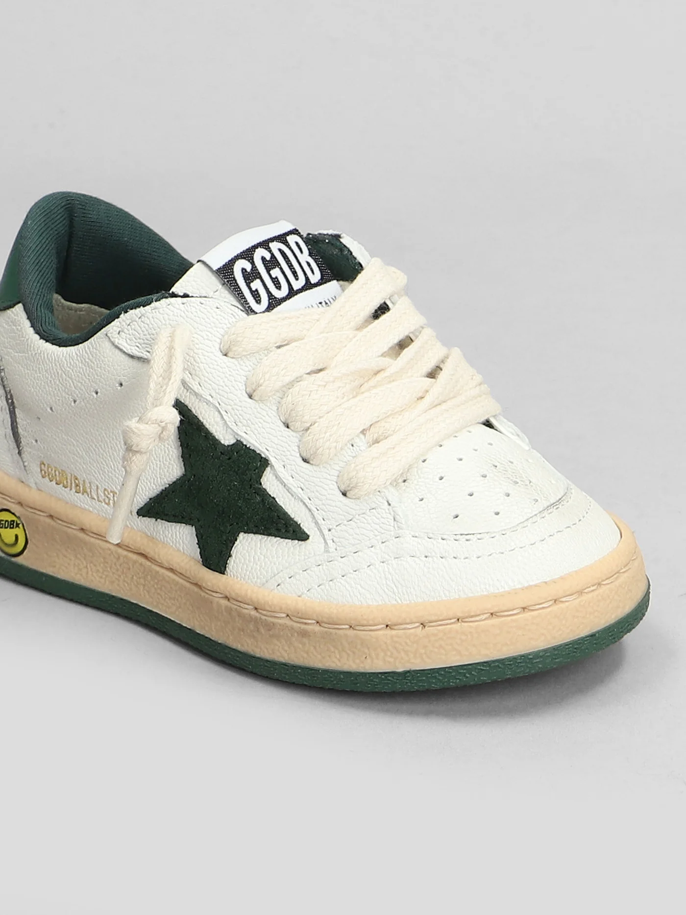 Ball Star Sneakers in white leather - Image 5