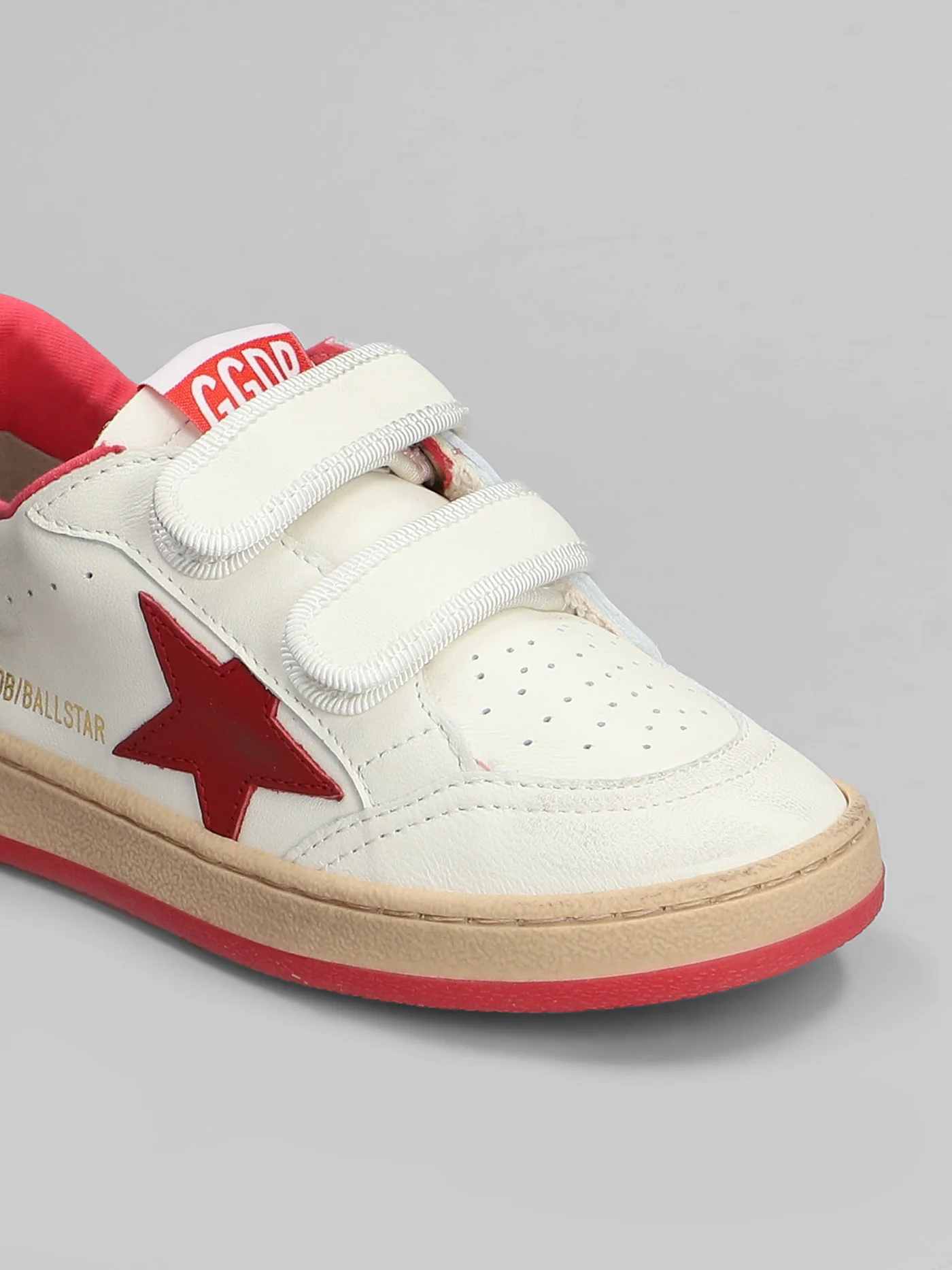 Ball Star Sneakers in white leather - Image 5