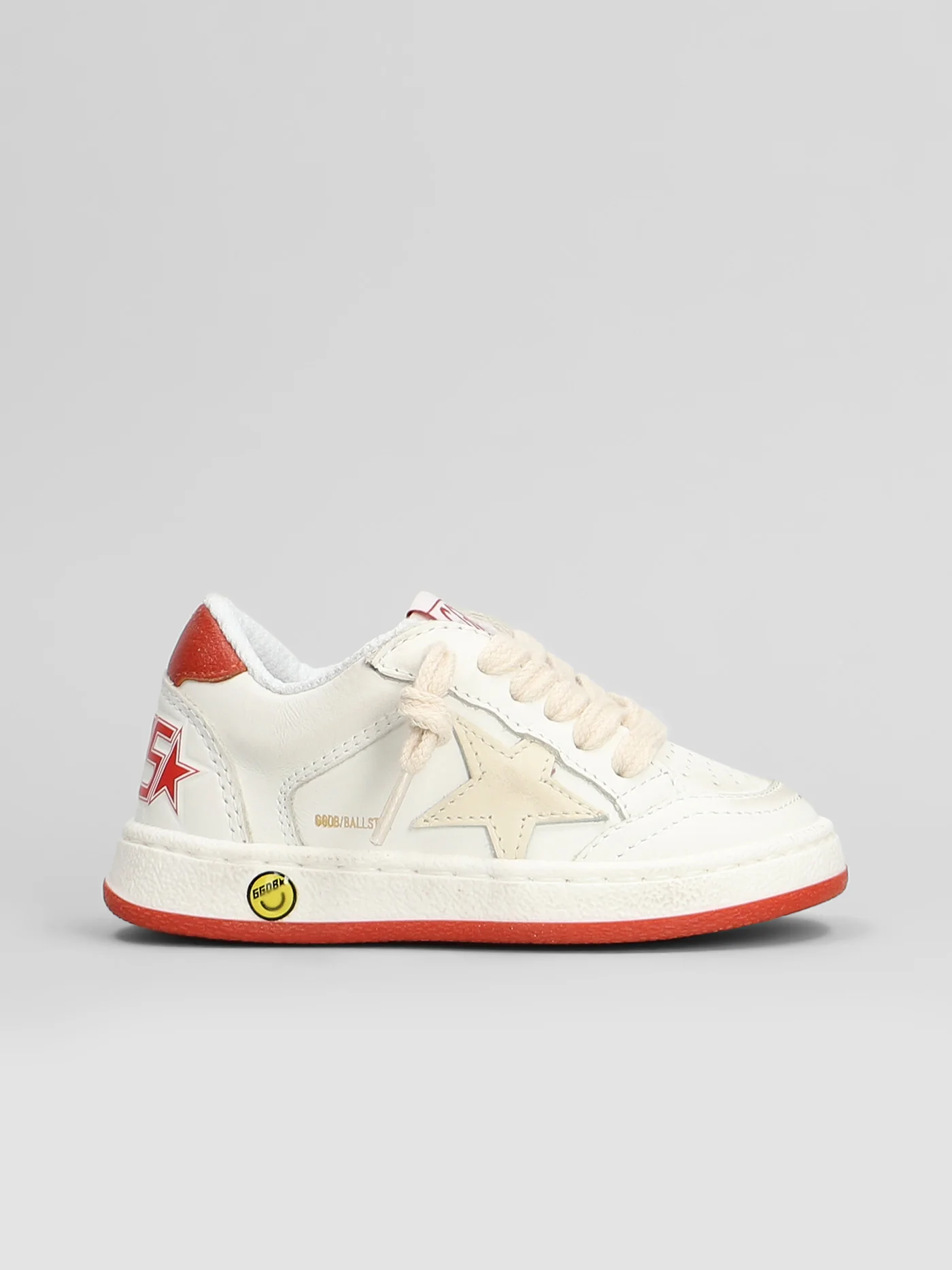 Ball Star Sneakers in white leather