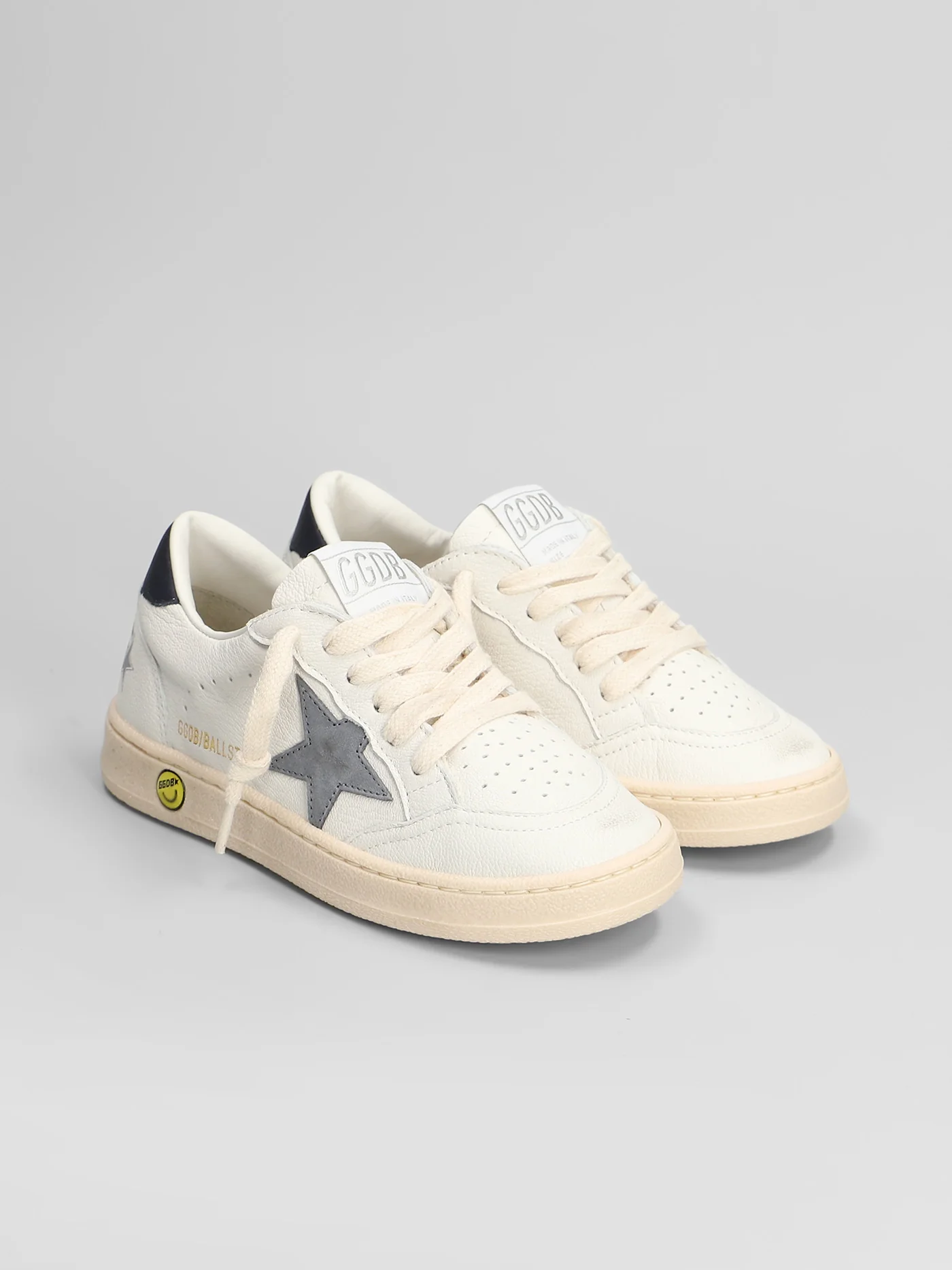 Ball Star Sneakers in white leather - Image 2
