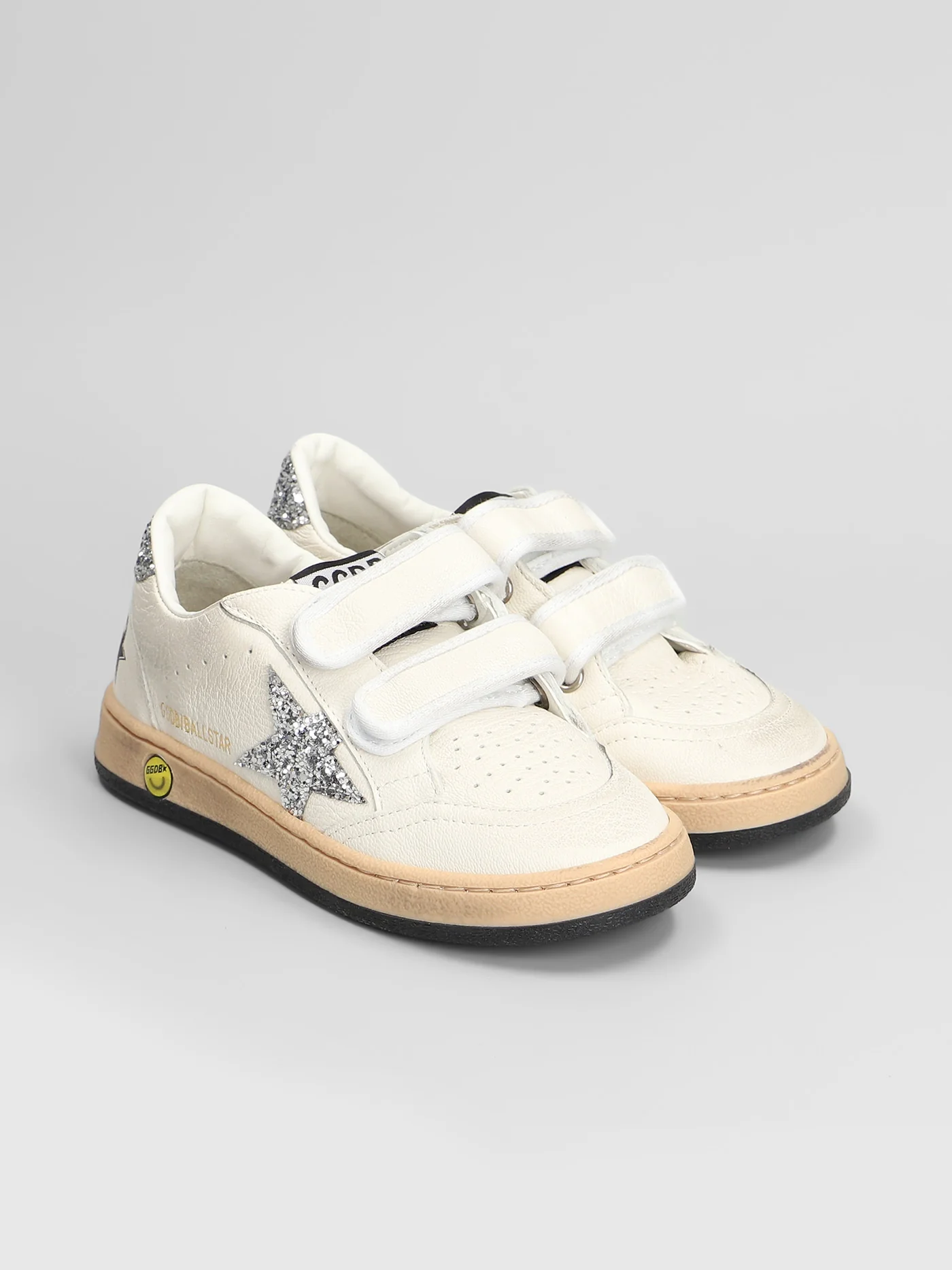 Ball Star Sneakers in white leather - Image 2