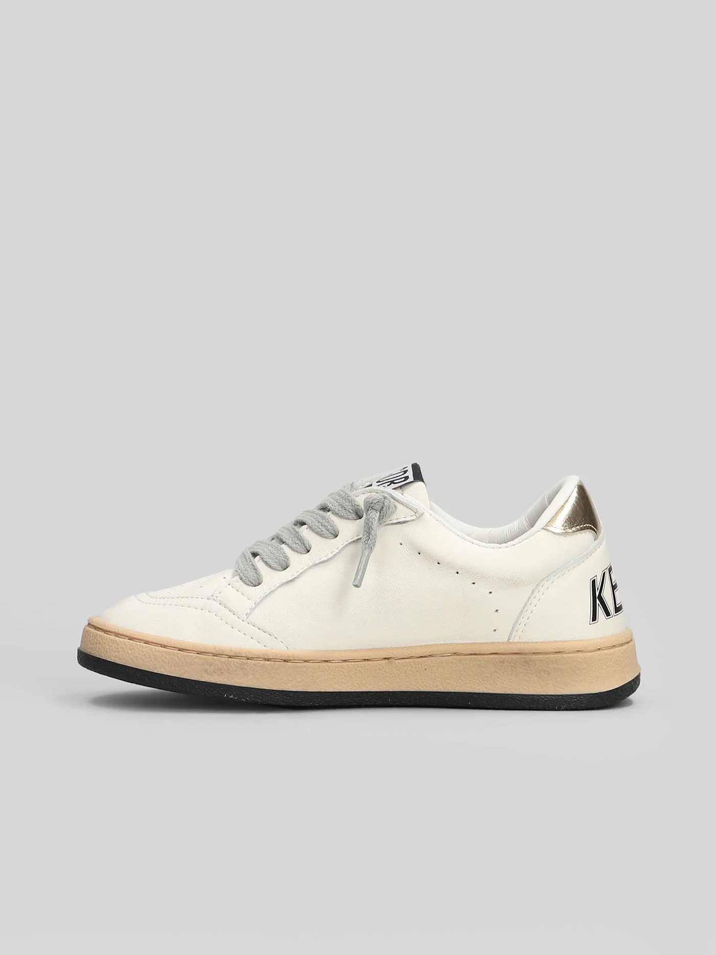 Ball Star Sneakers in white leather - Image 3