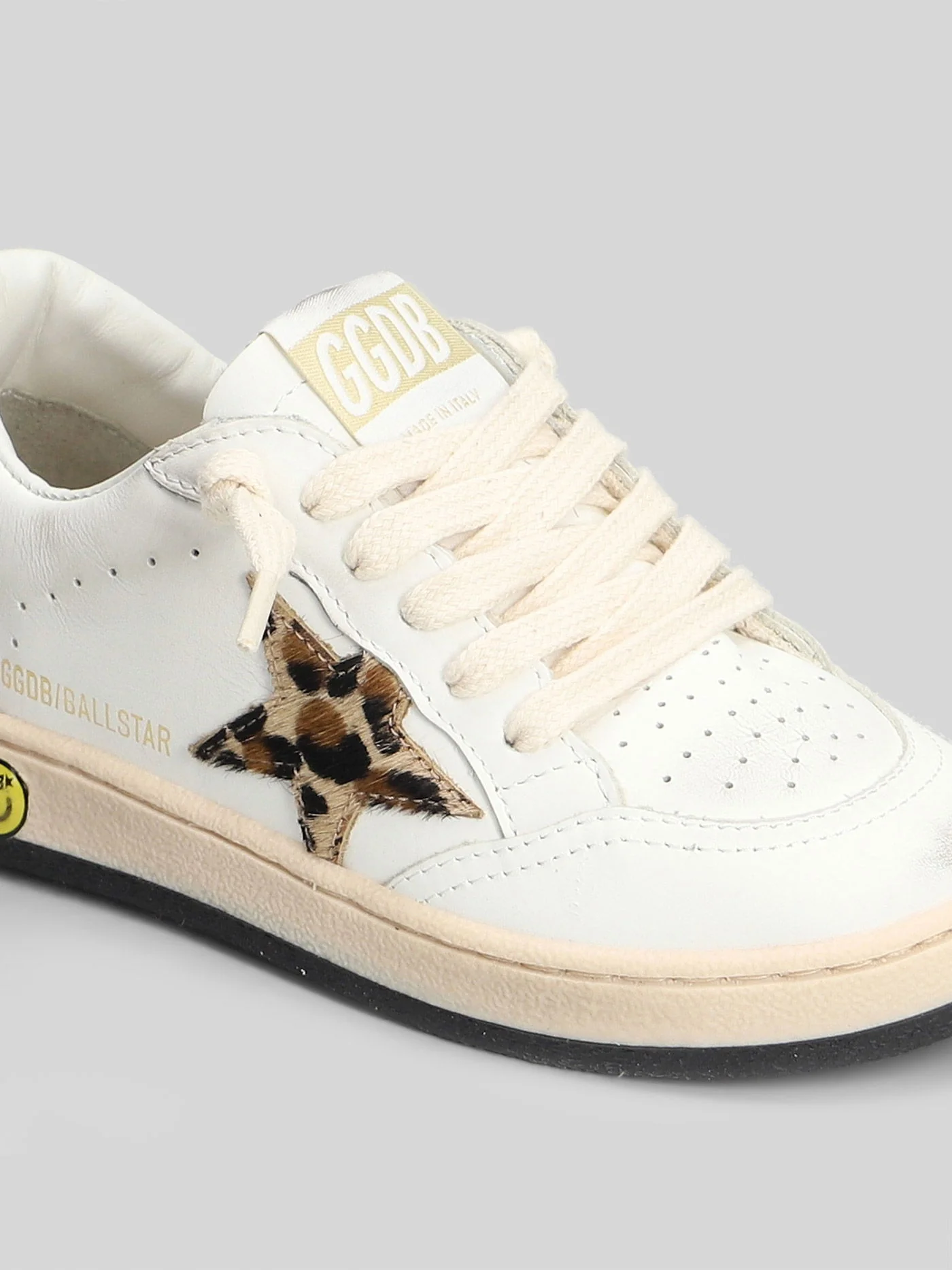 Ball Star Sneakers in white leather - Image 10