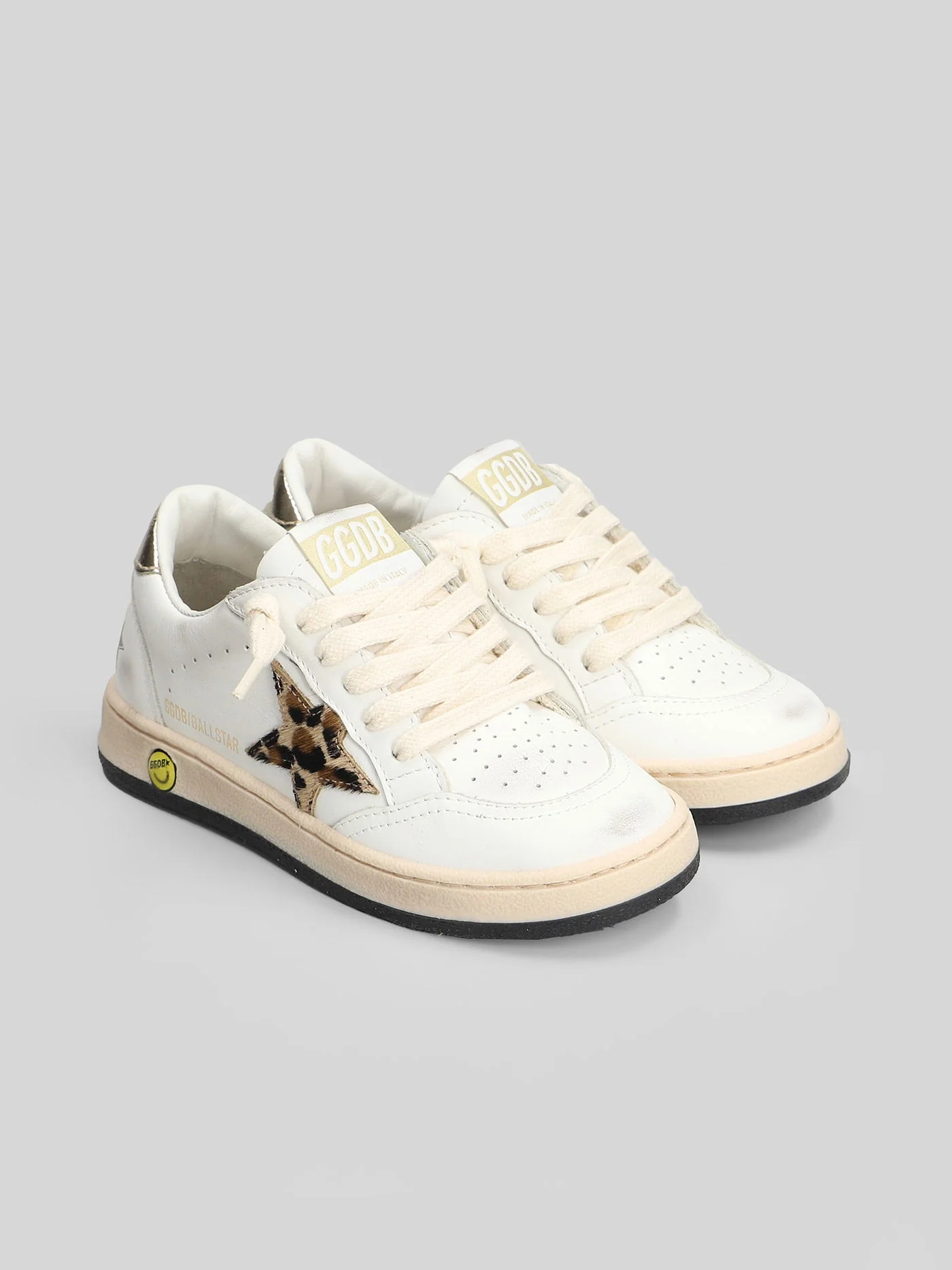 Ball Star Sneakers in white leather - Image 37