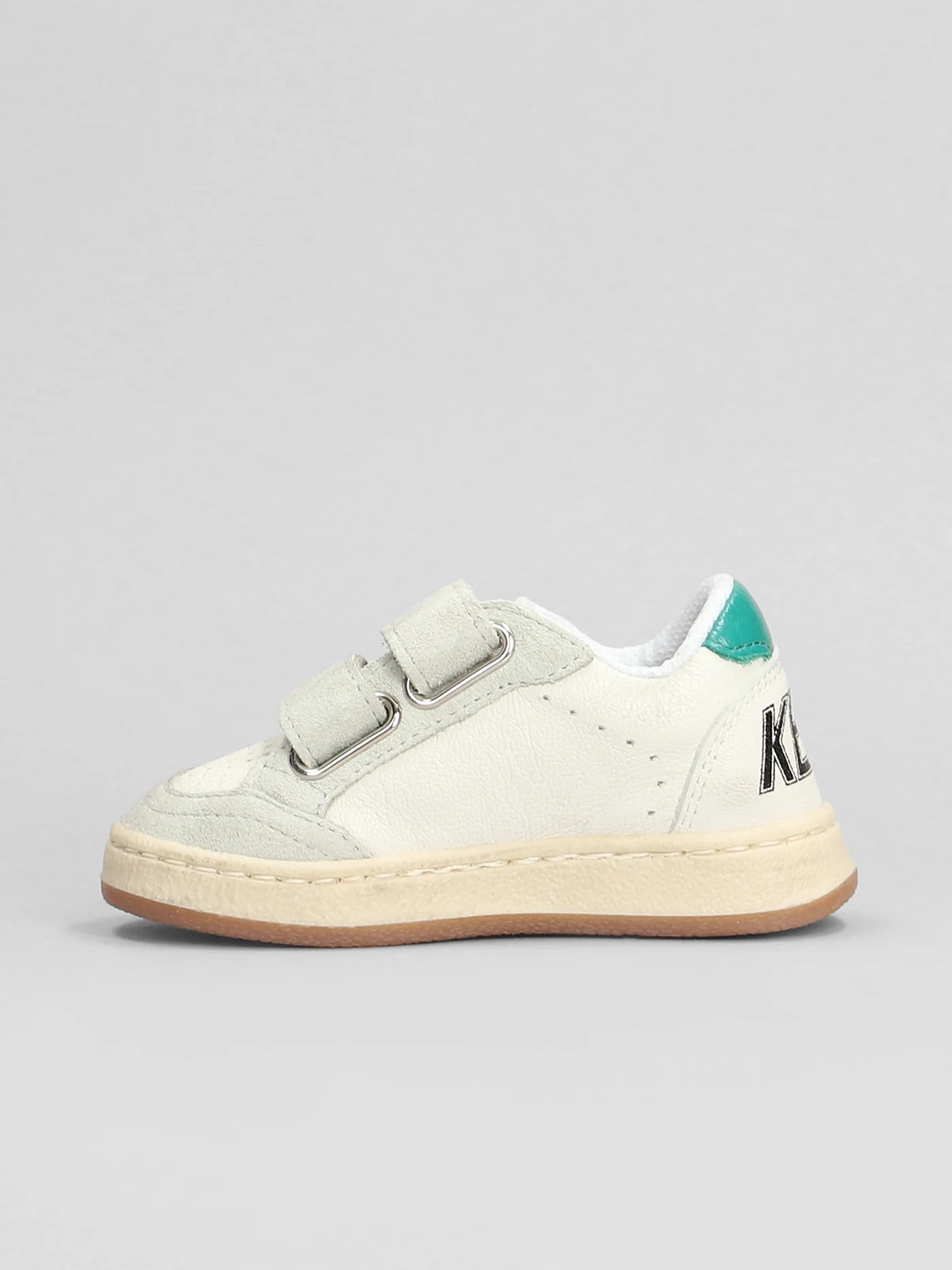 Ball Star Sneakers in white suede and leather - Image 3