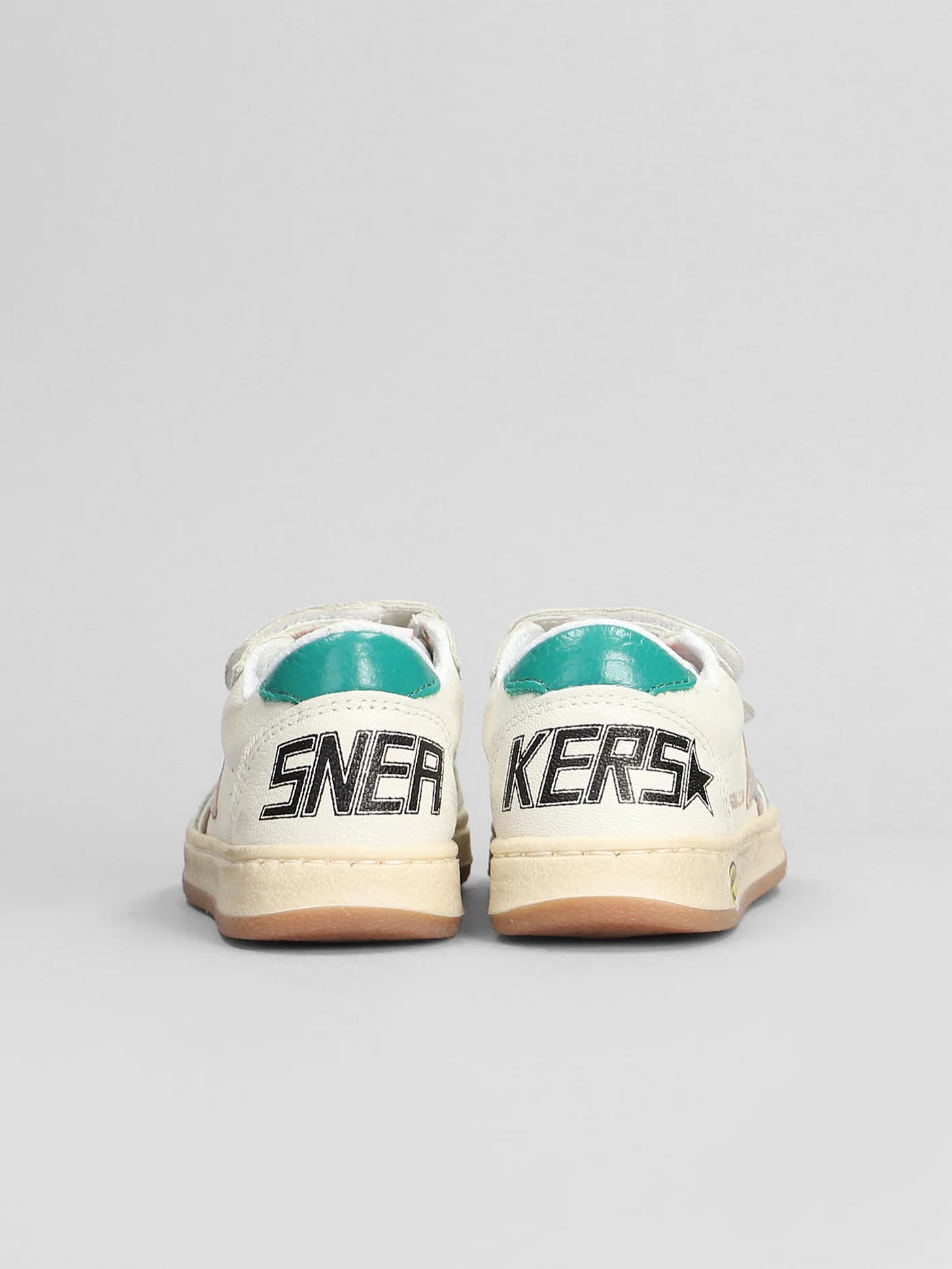 Ball Star Sneakers in white suede and leather - Image 4