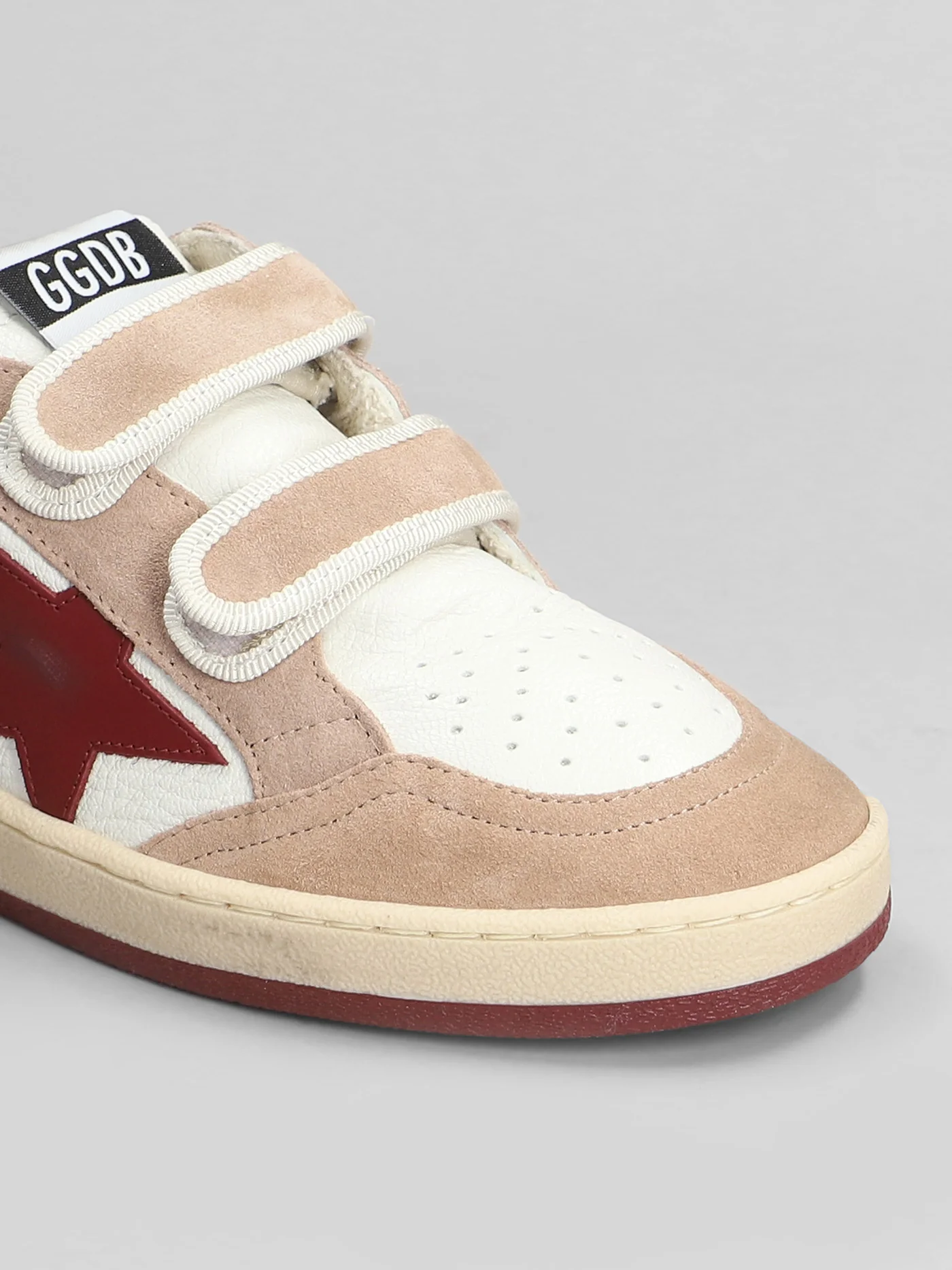 Ball Star Sneakers in white suede and leather - Image 5