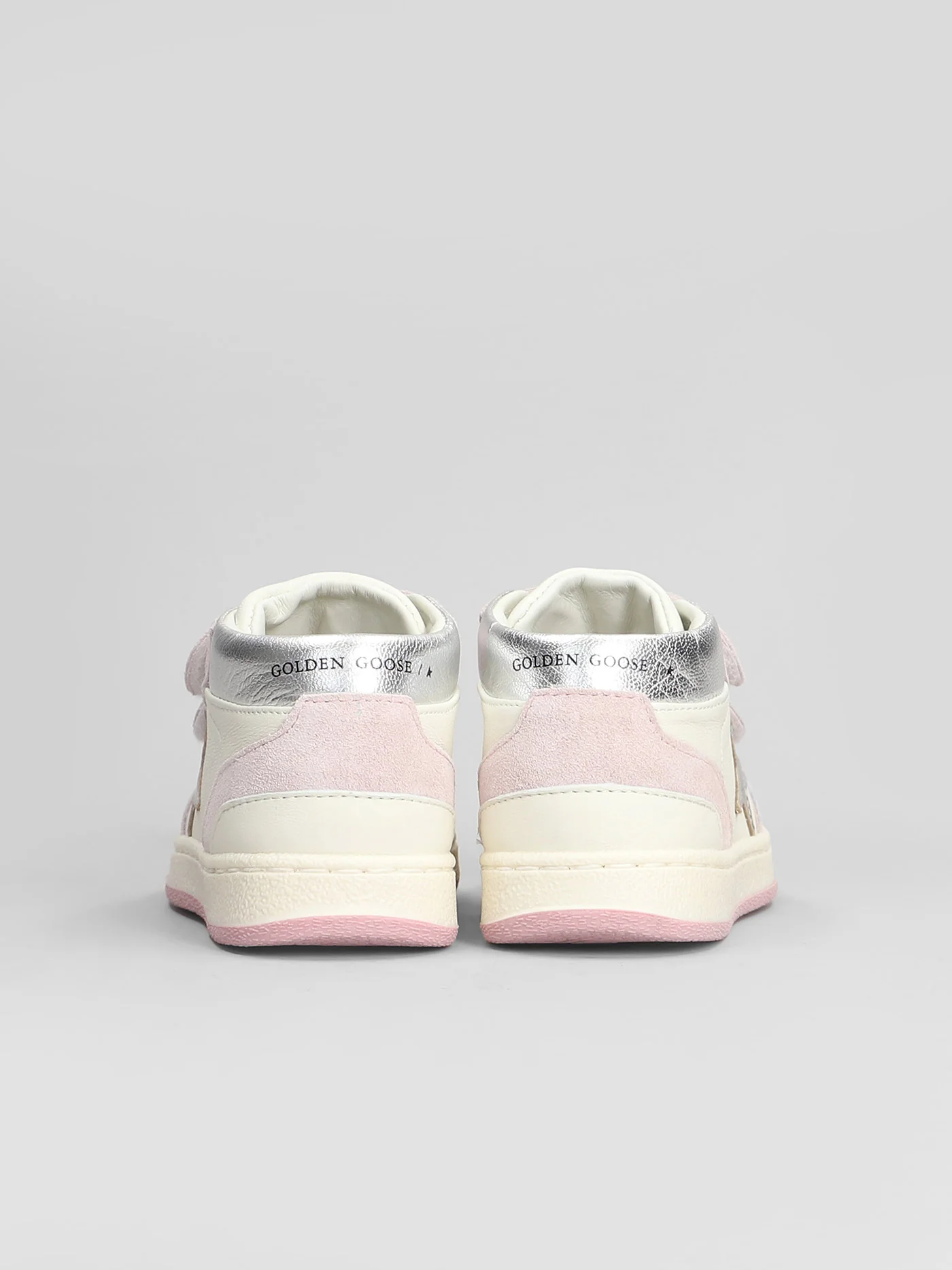 June Basket Sneakers in white suede and leather - Image 4
