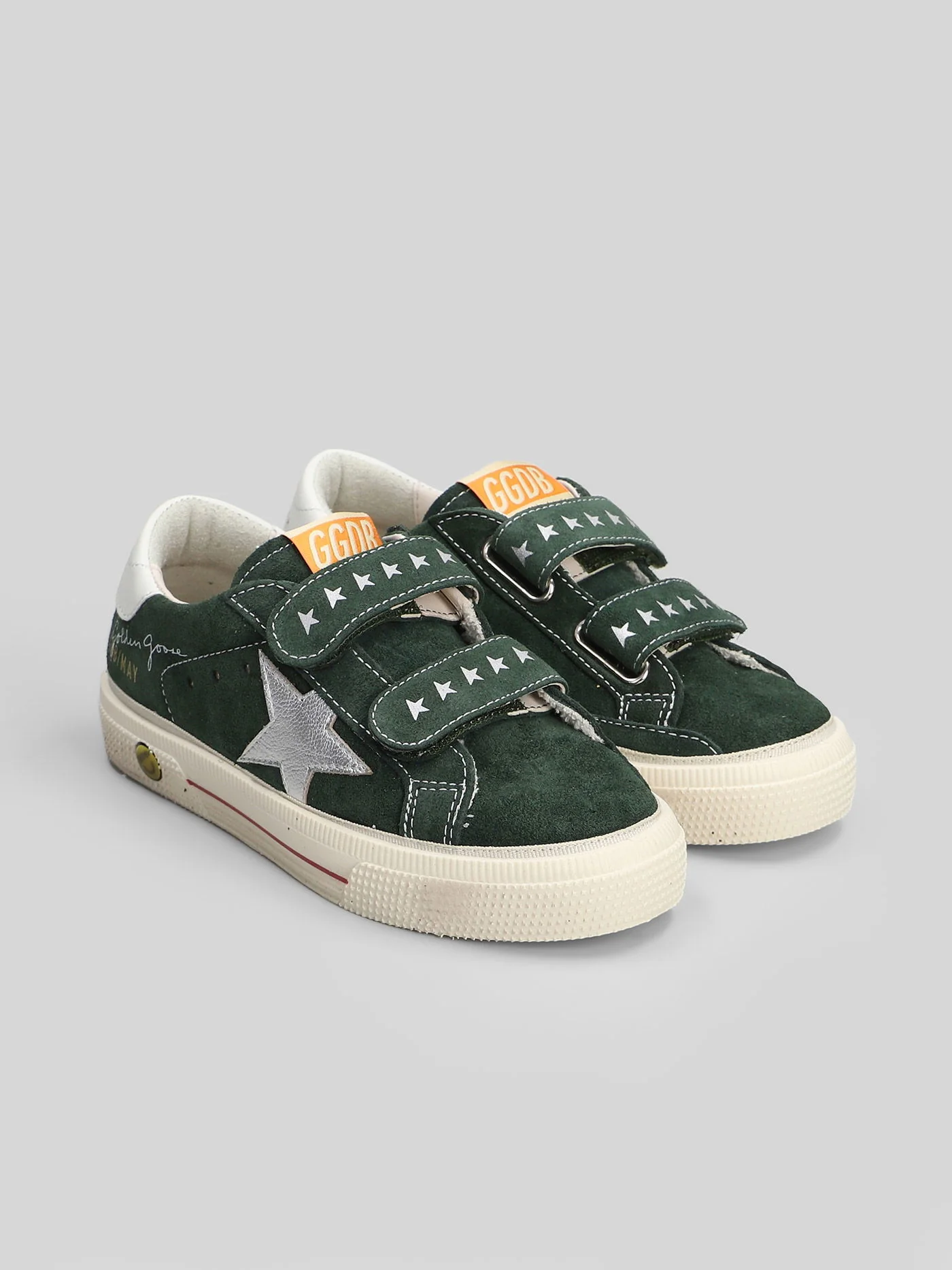 May School Sneakers in green suede - Image 2