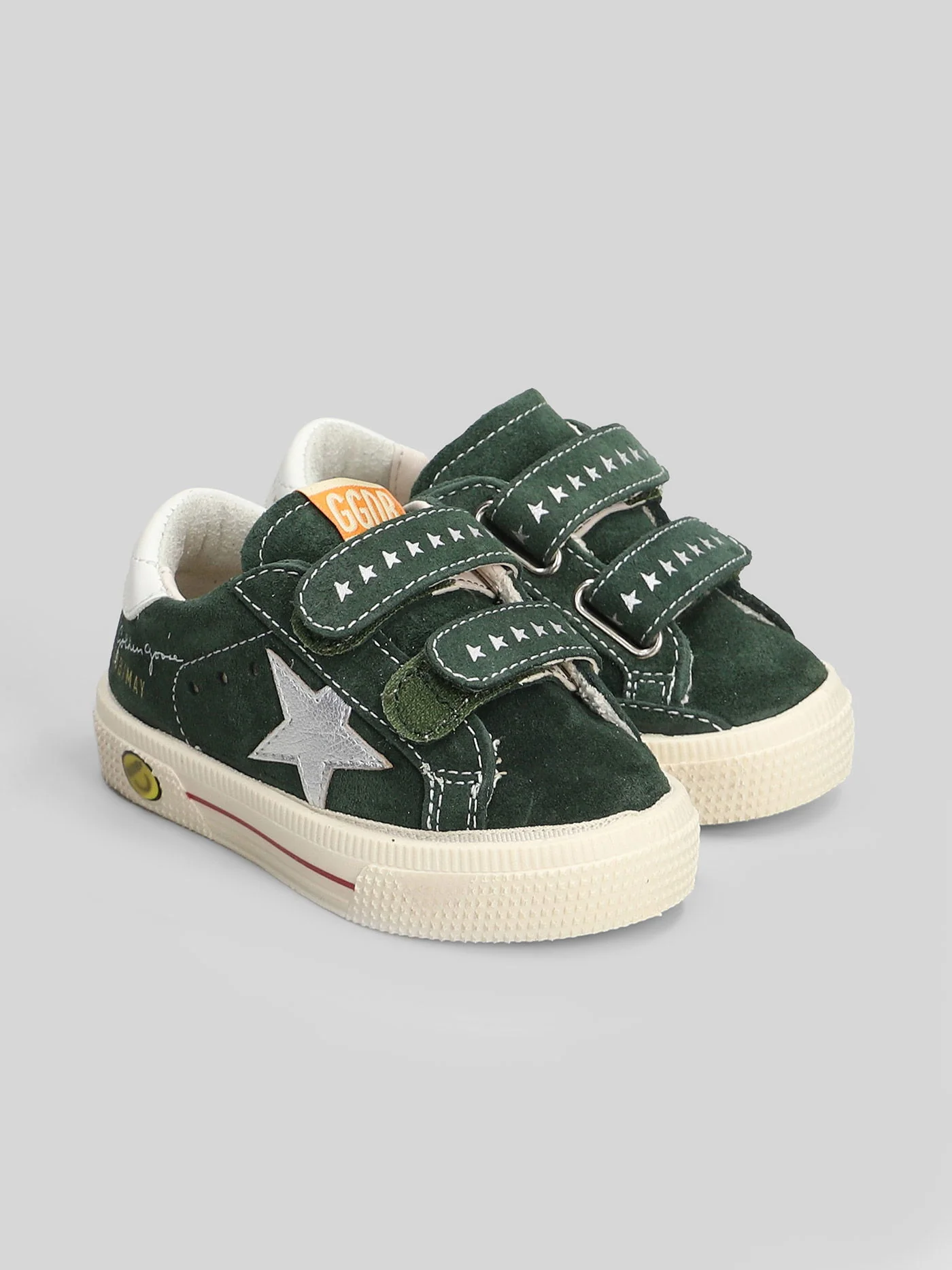 May School Sneakers in green suede - Image 2