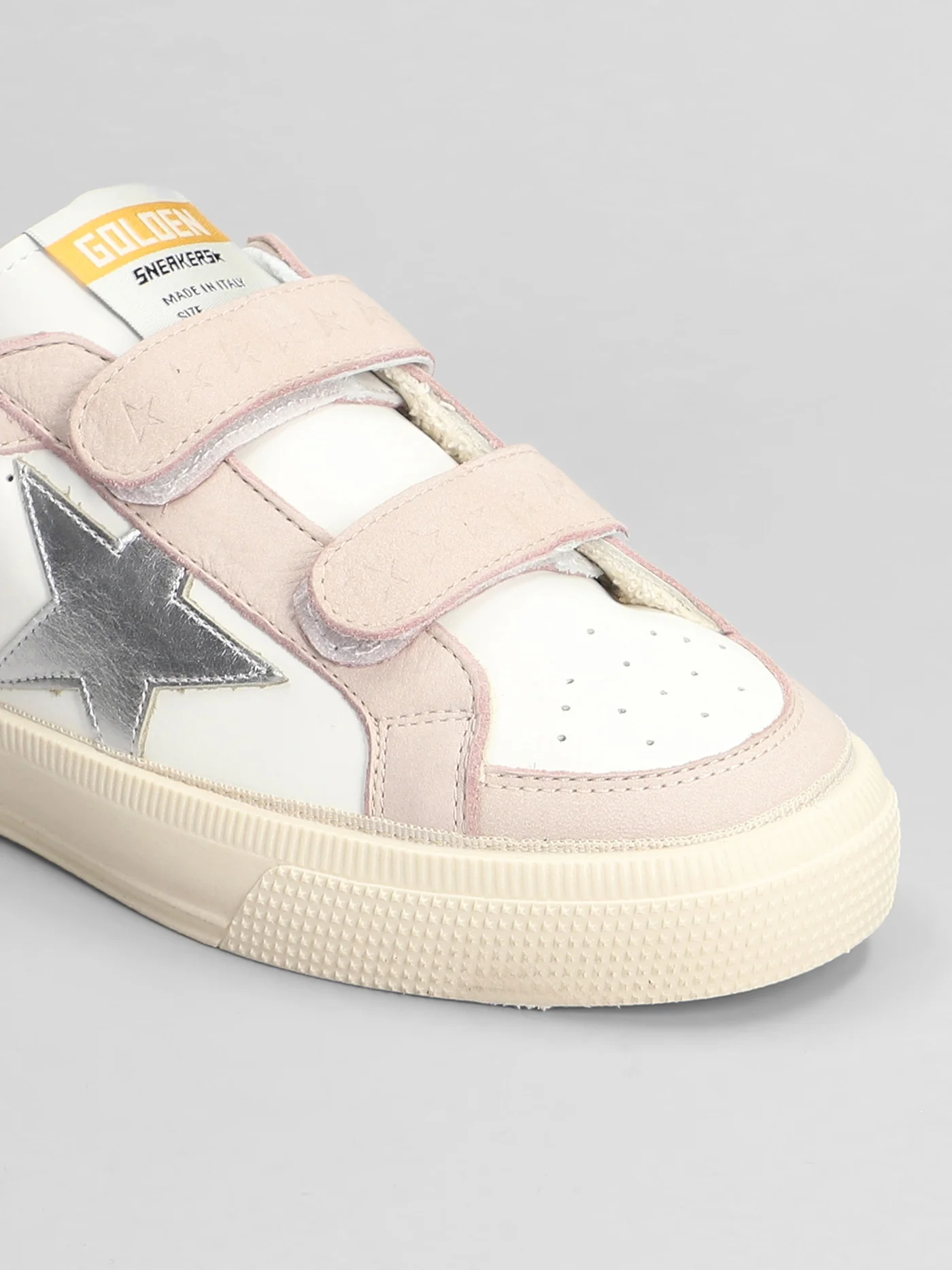 May School Sneakers in rose-pink leather - Image 5