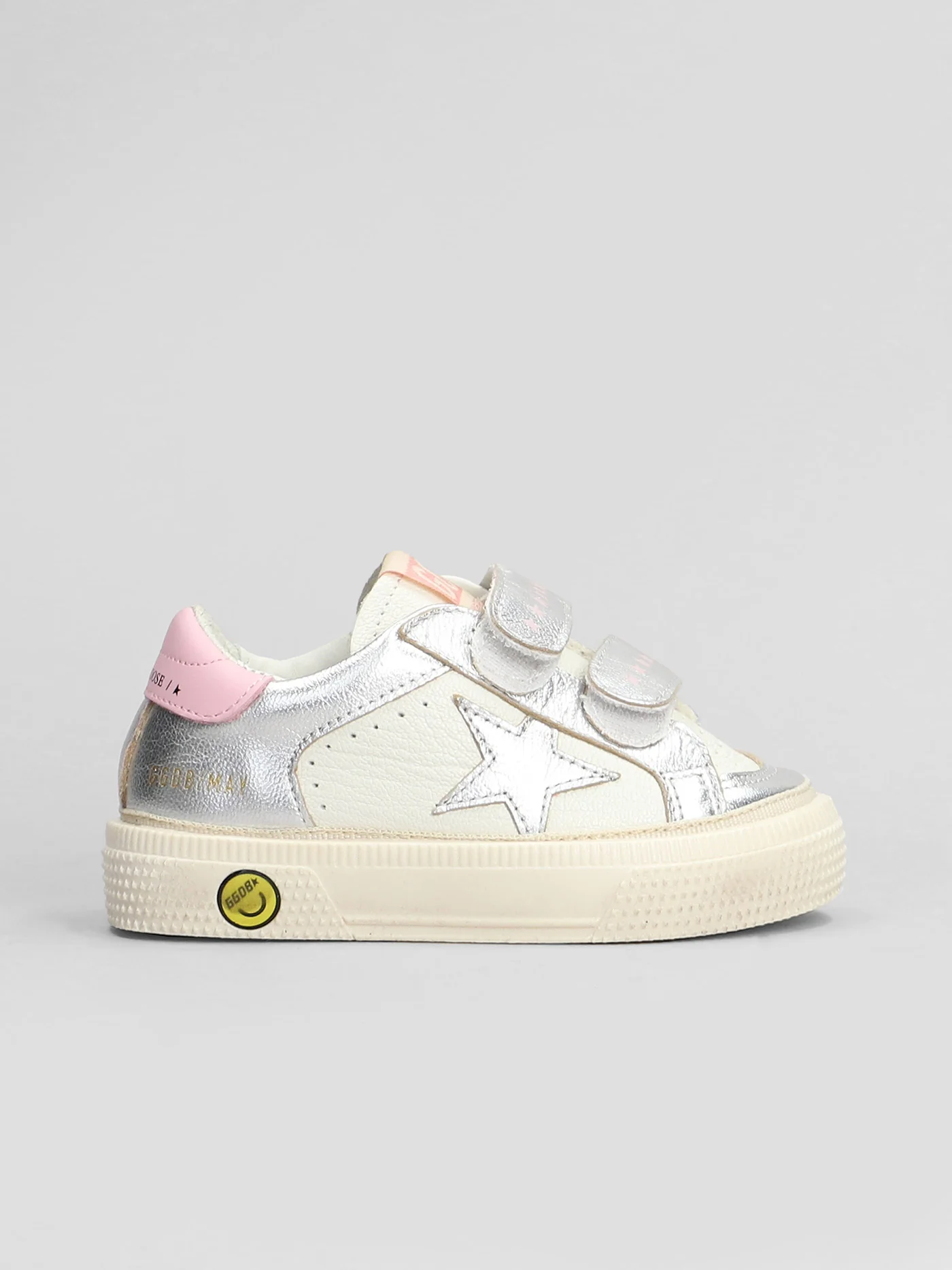May School Sneakers in white leather