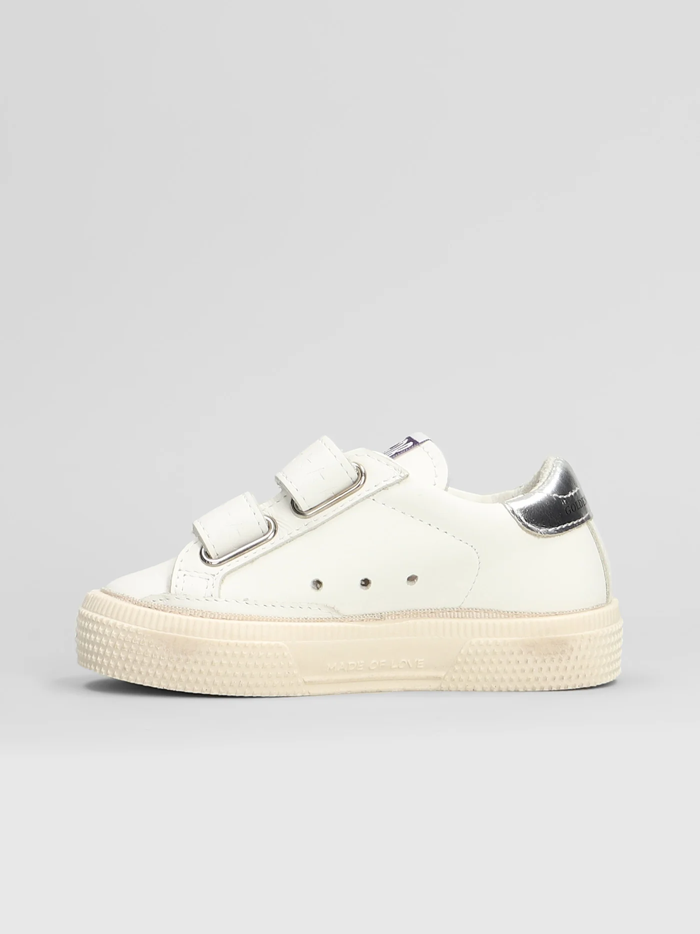 May School Sneakers in white leather - Image 3