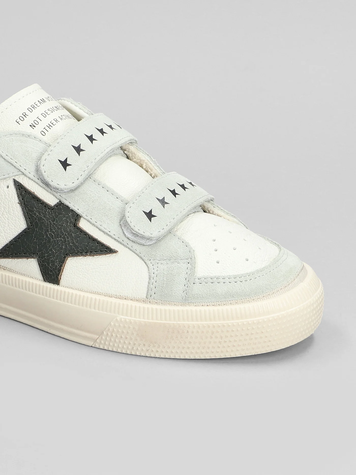 May School Sneakers in white suede and leather - Image 5