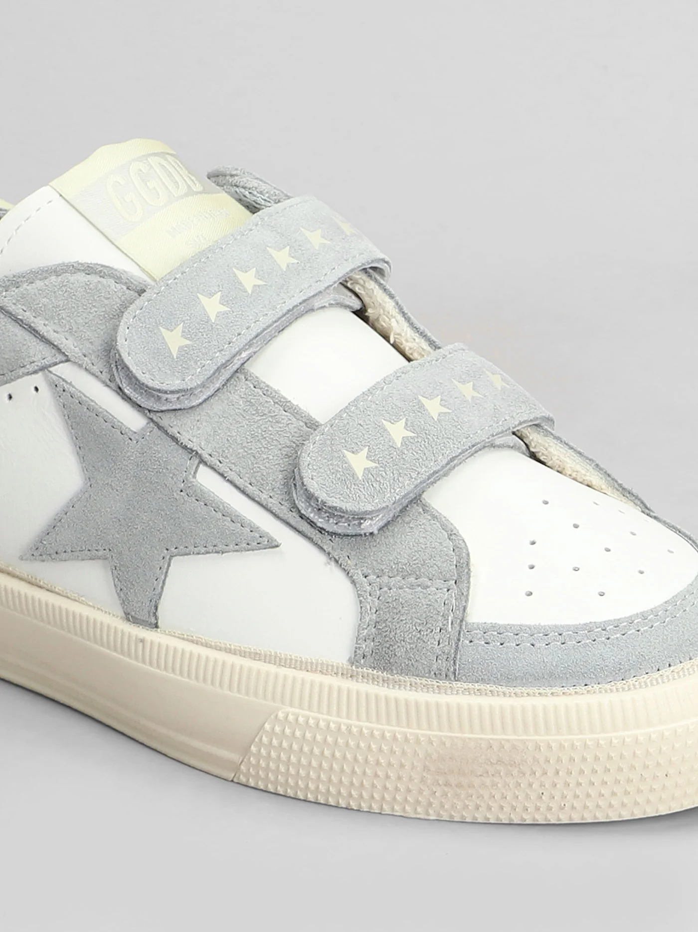 May School Sneakers in white suede and leather - Image 5