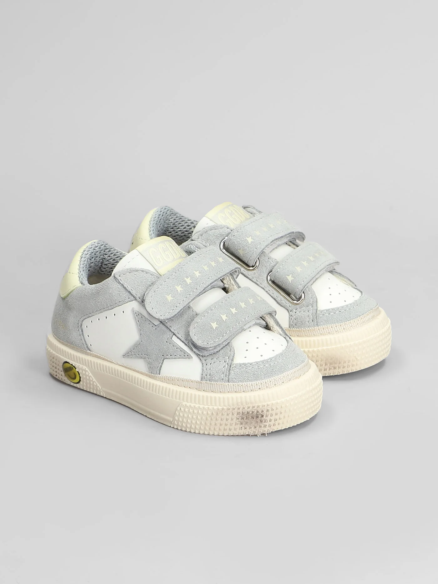 May School Sneakers in white suede and leather - Image 2