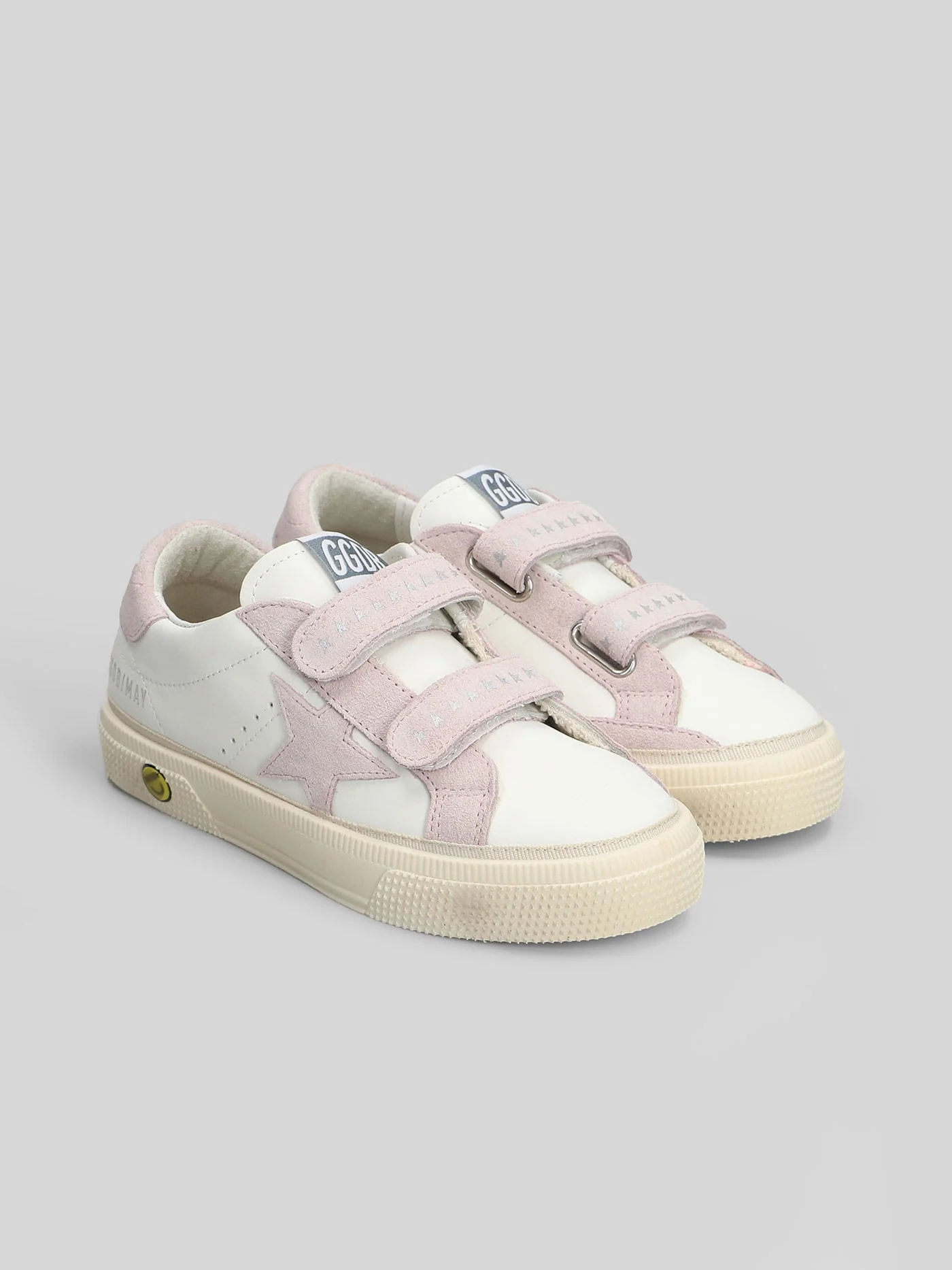 May School Sneakers in white suede and leather - Image 2