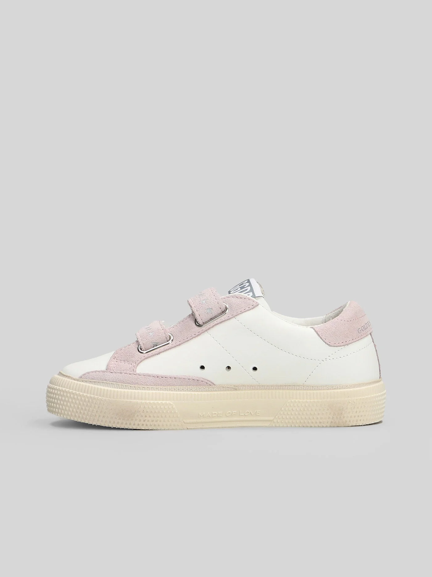 May School Sneakers in white suede and leather - Image 3