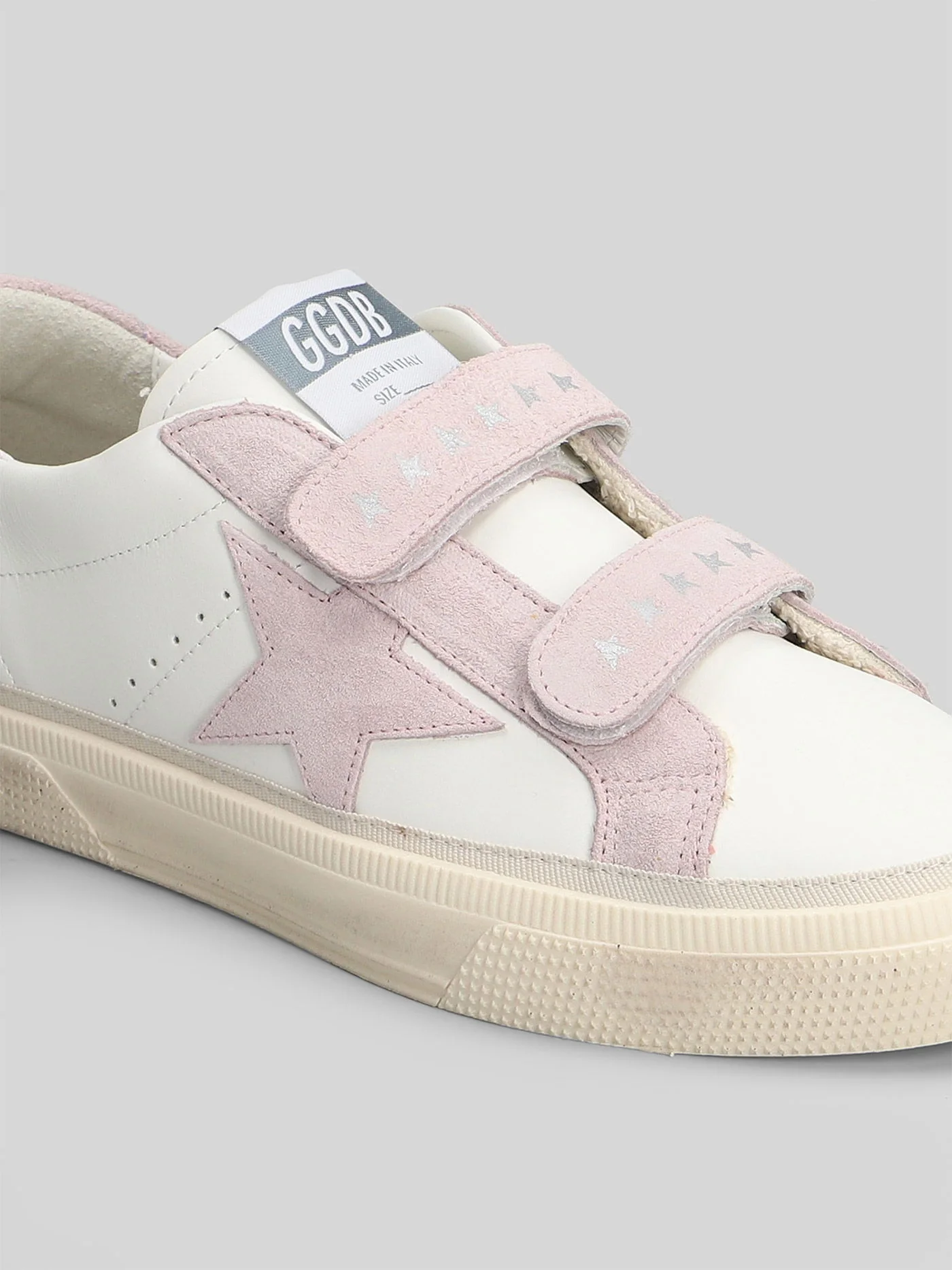May School Sneakers in white suede and leather - Image 5