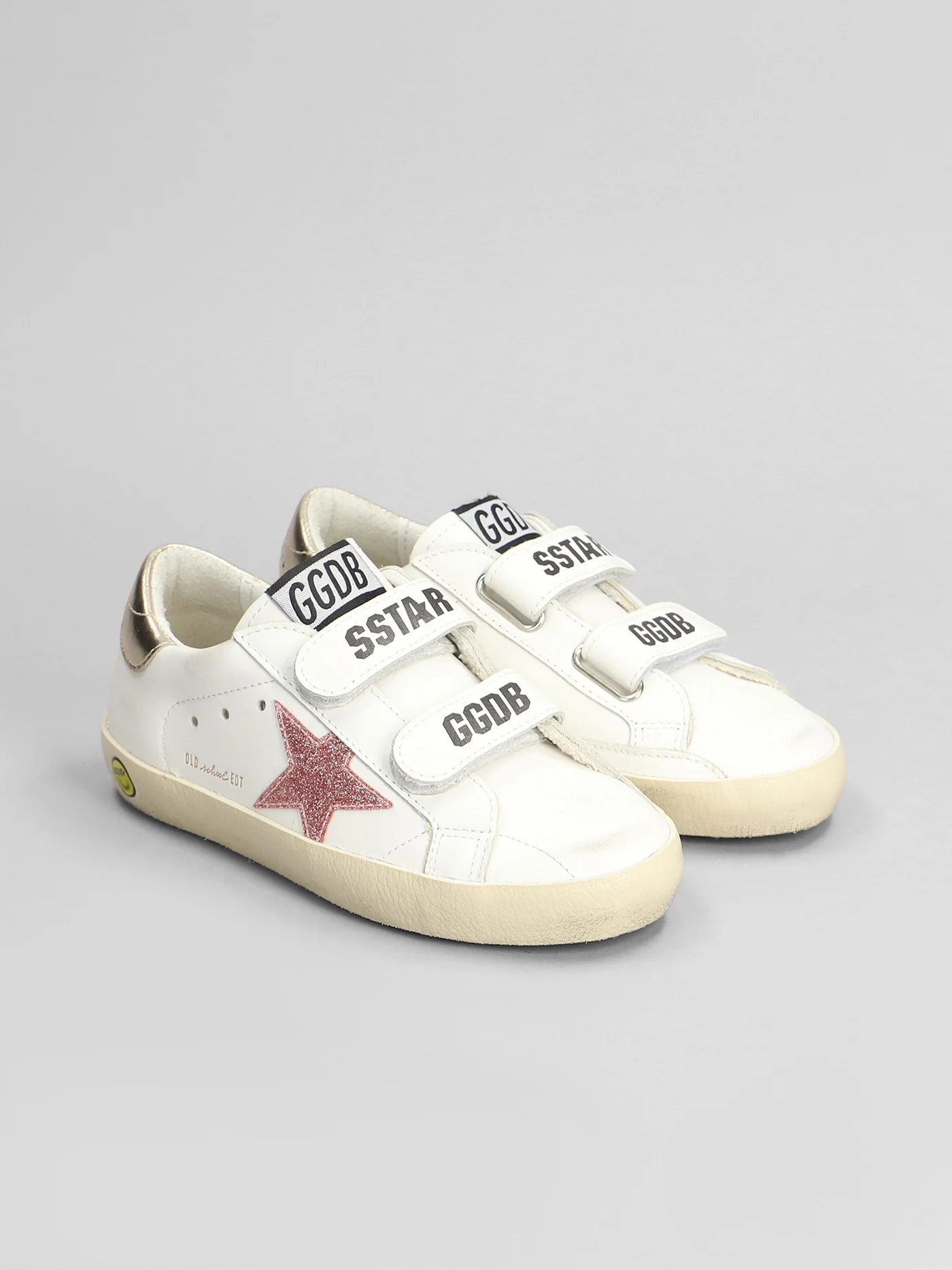 Old School Sneakers in white leather - Image 2