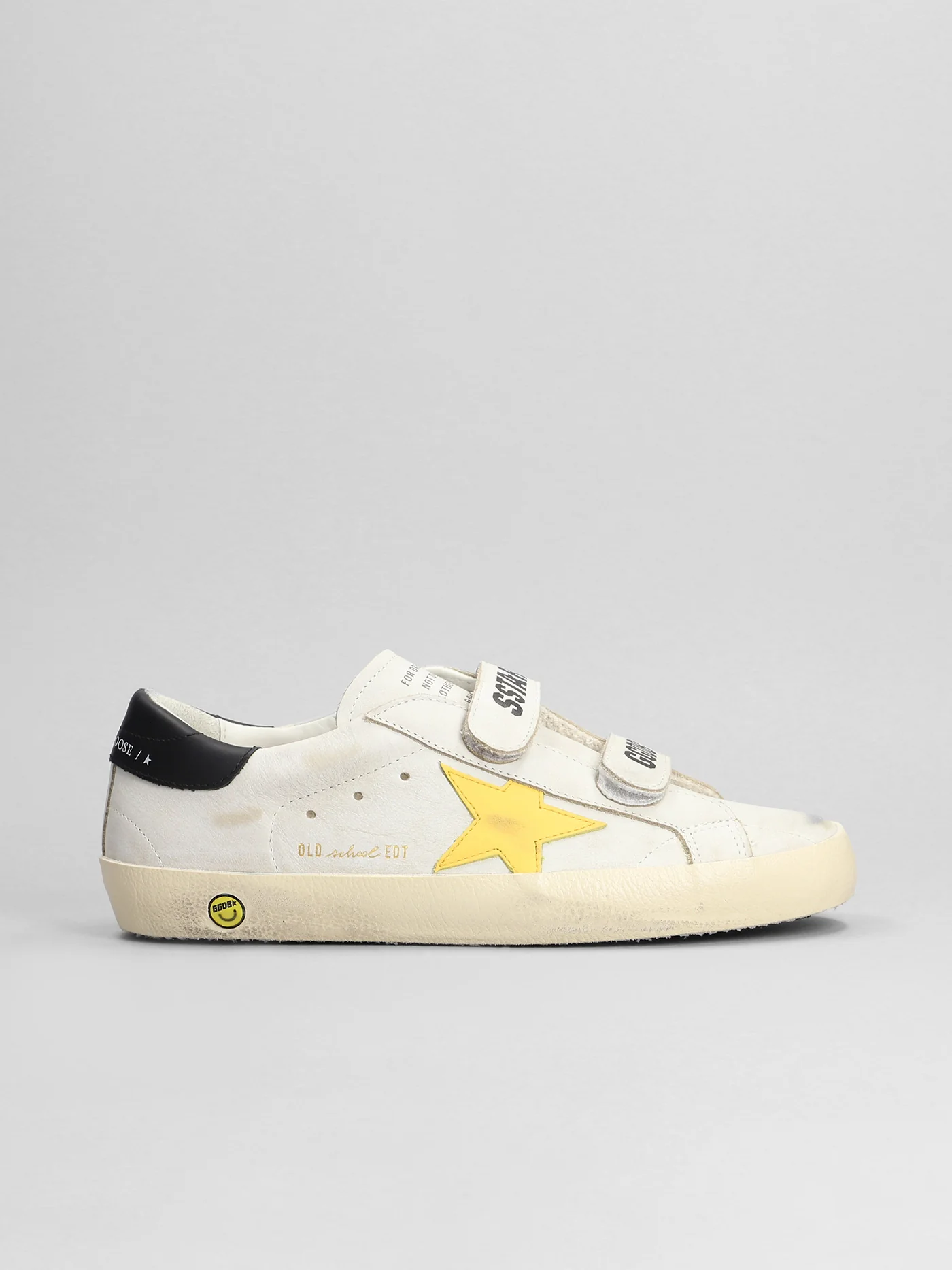 Old School Sneakers in white leather