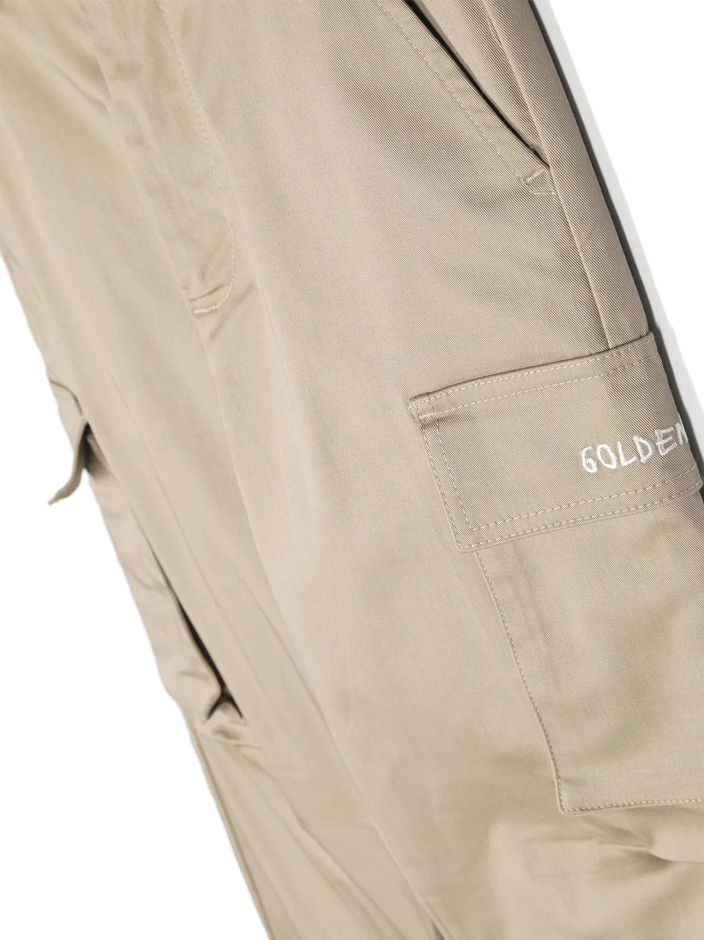Shorts in beige cotton - Image 3