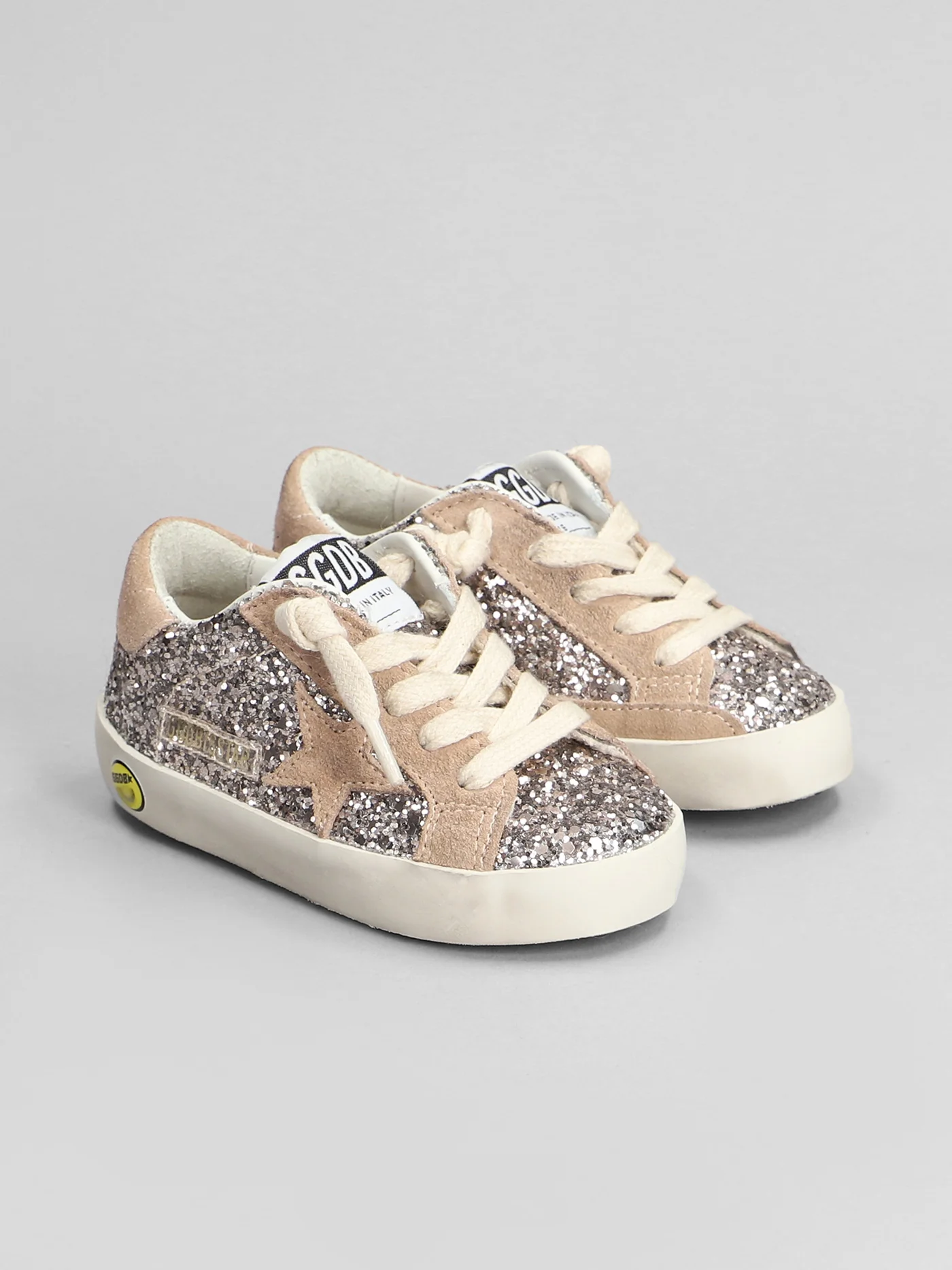 Superstar Sneakers in rose-pink glitter - Image 2