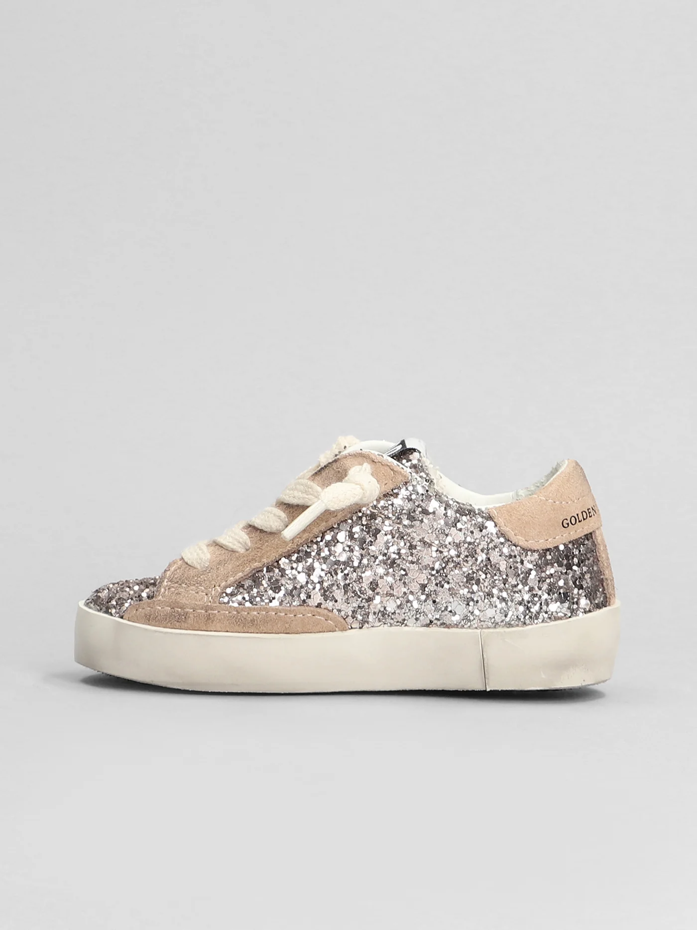 Superstar Sneakers in rose-pink glitter - Image 3