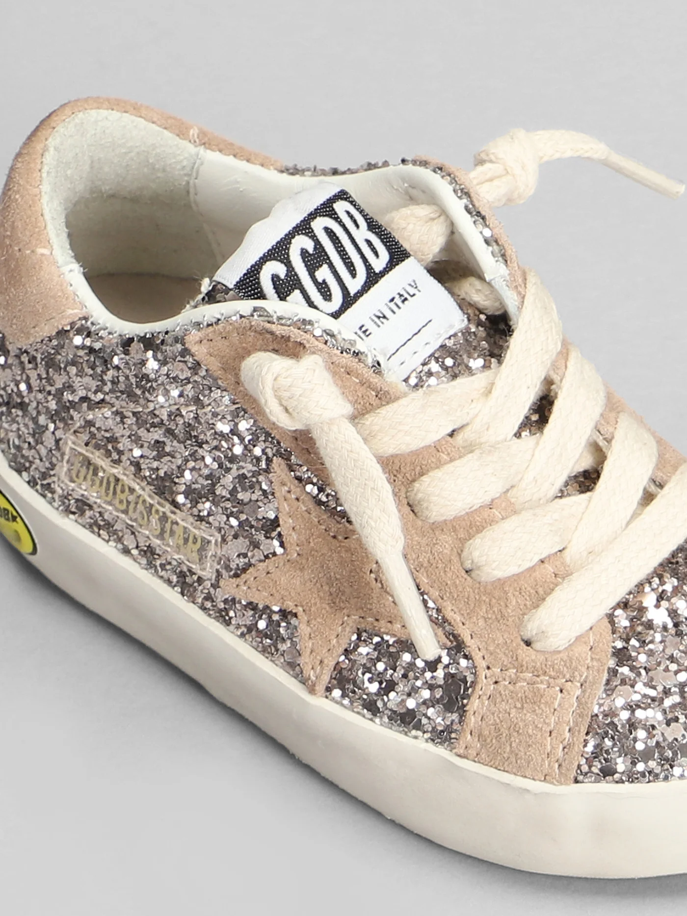 Superstar Sneakers in rose-pink glitter - Image 5