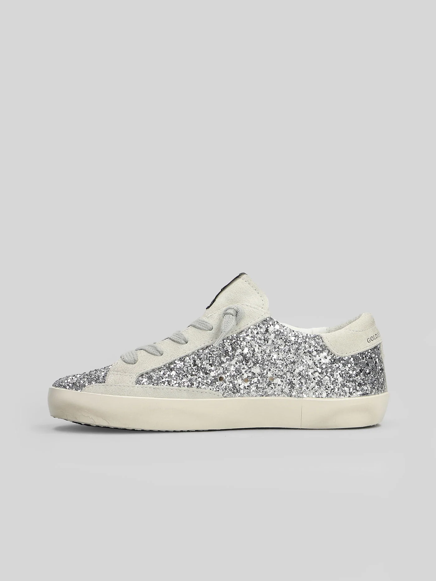 Superstar Sneakers in silver glitter - Image 3