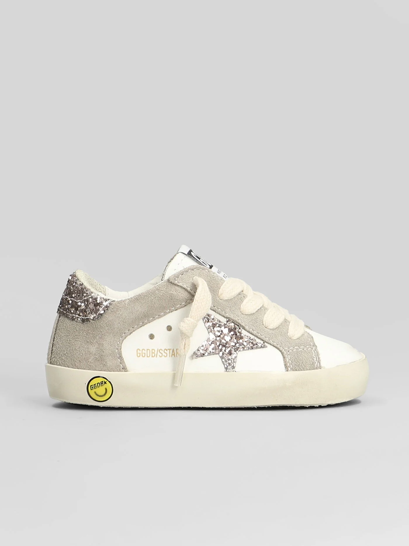 Superstar Sneakers in white suede and leather