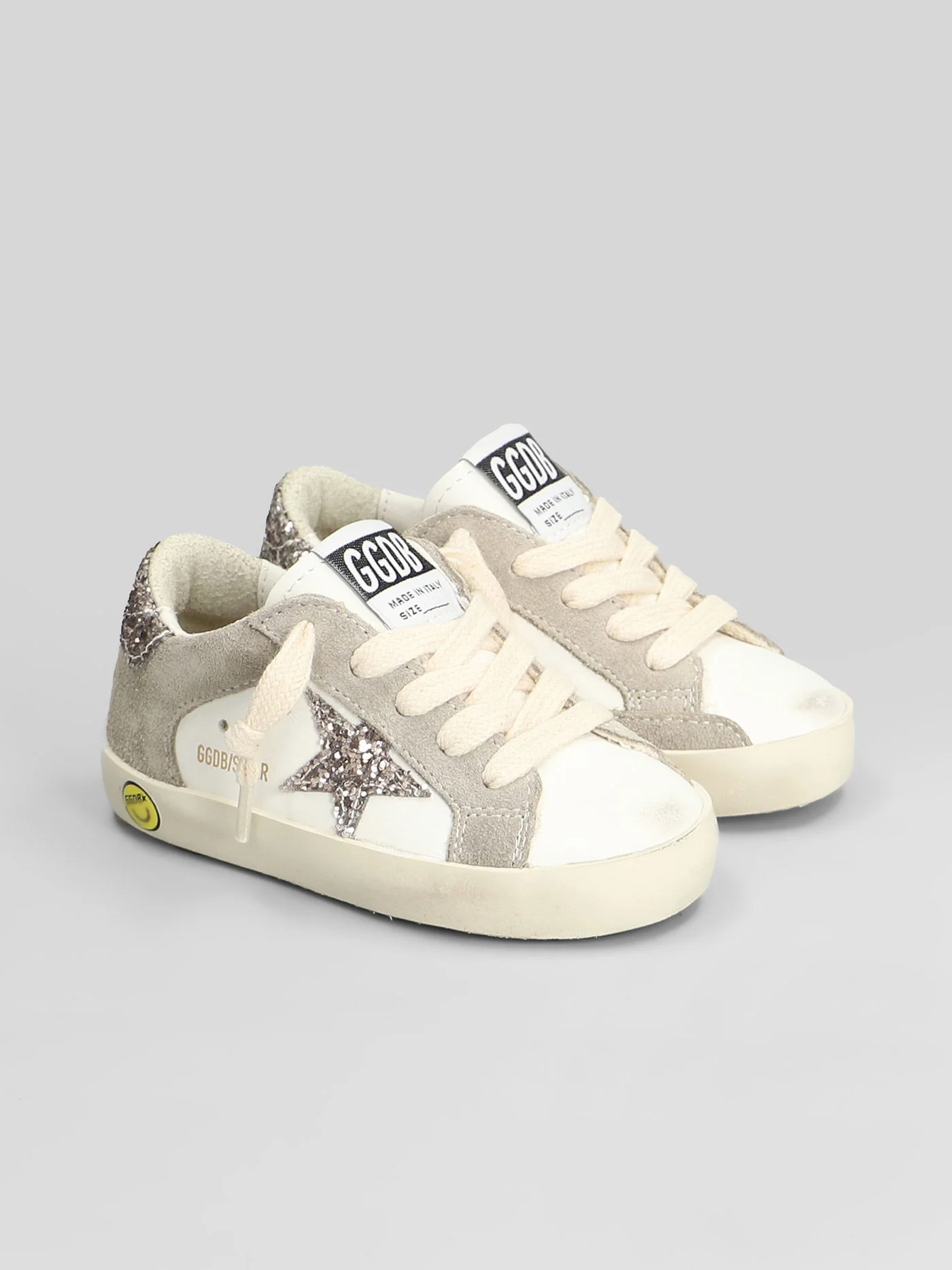 Superstar Sneakers in white suede and leather - Image 2