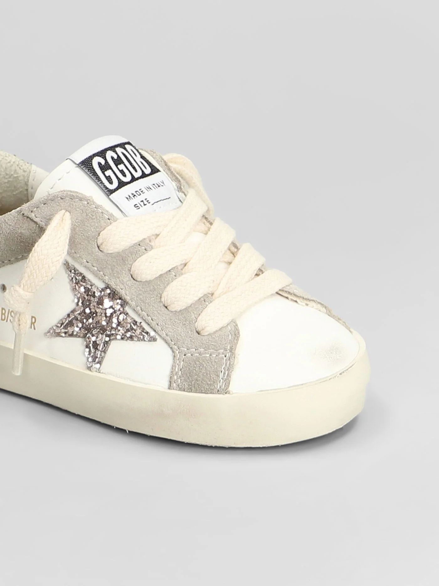 Superstar Sneakers in white suede and leather - Image 5